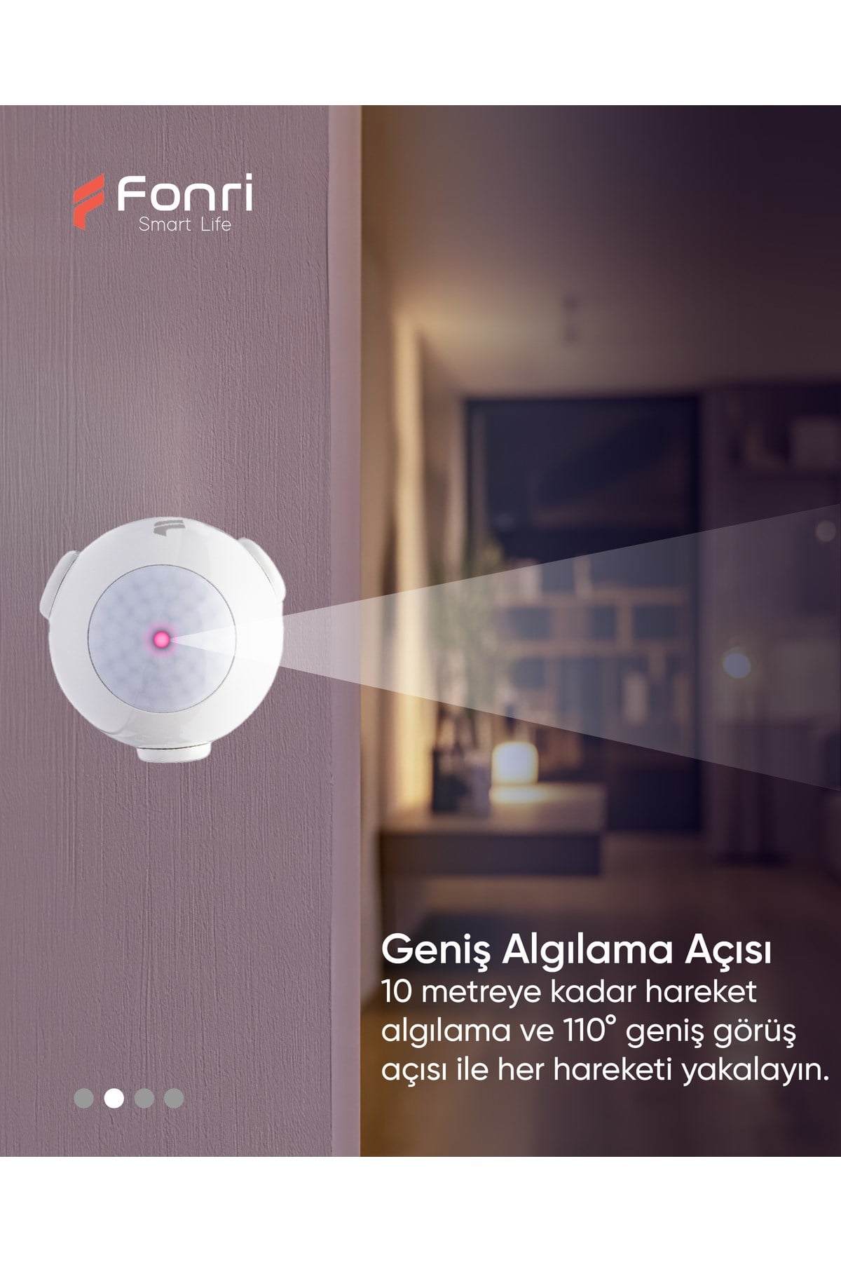 Akıllı Hareket Sensörü, Google Asistan, Siri Destekli, Uzaktan Kontrol, Tuya Destekli