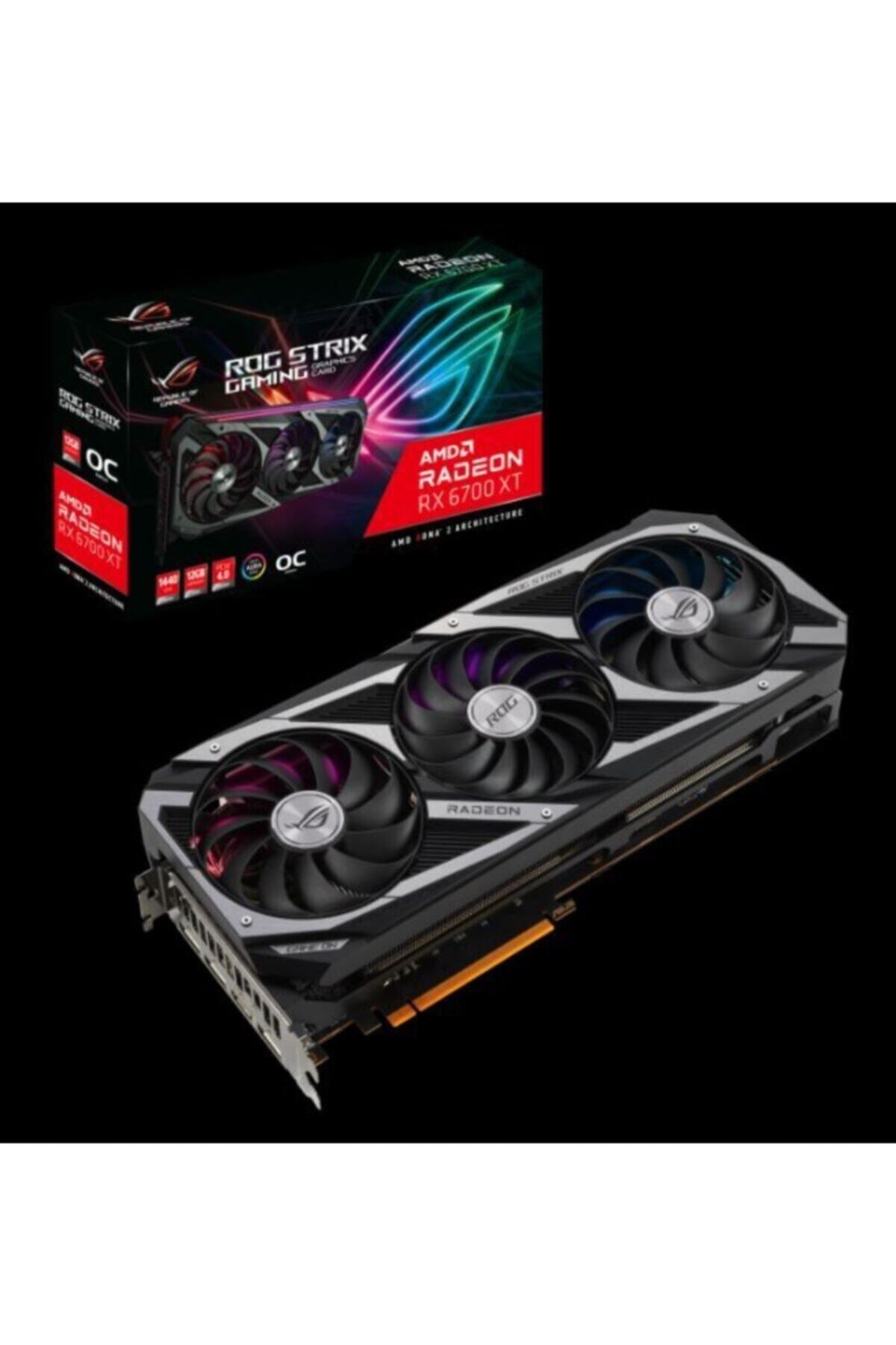 Amd Radeon Rx 6700 Xt Rog-strıx-rx6700xt-o12g-gamıng 12 Gb Gddr6 192 Bit Ekran Kartı