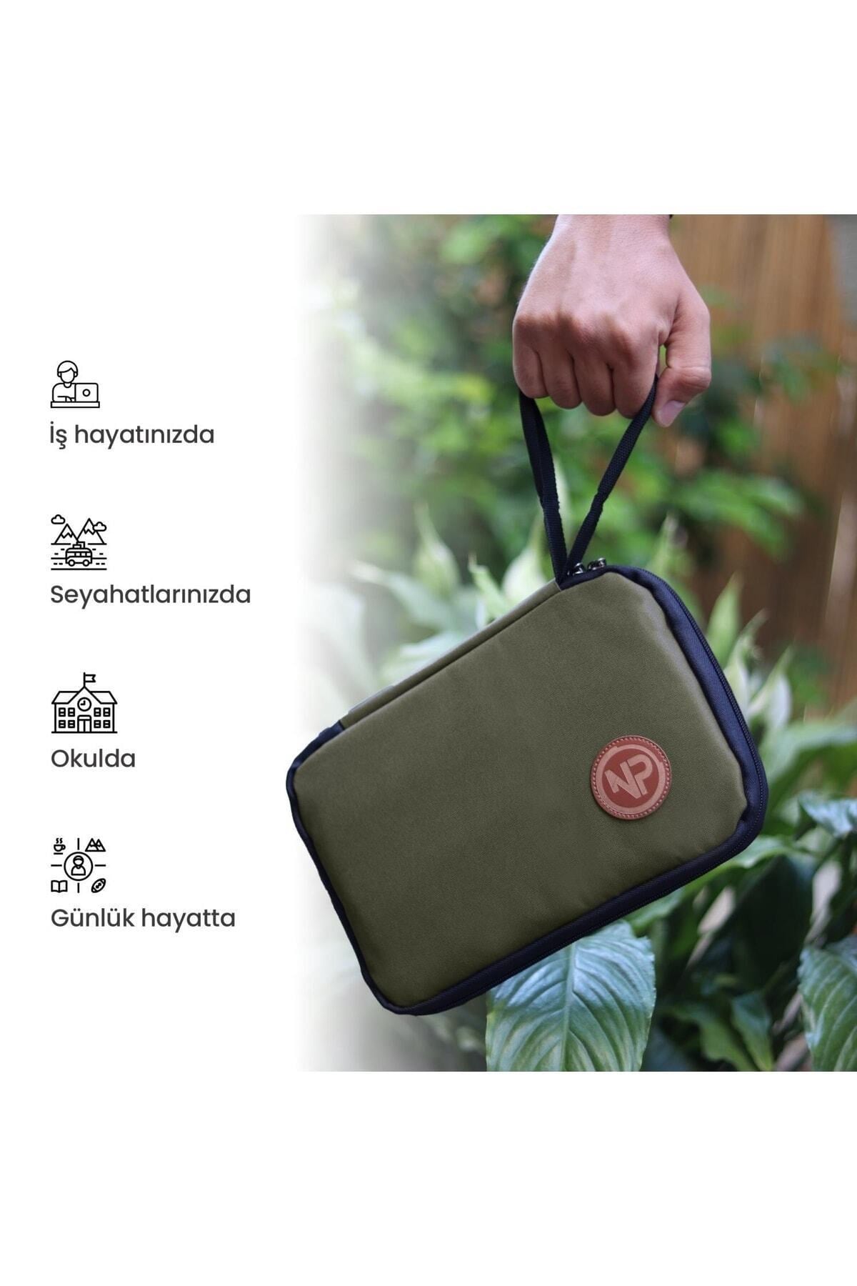 Array Kablo, Makyaj Ve Aksesuar Organizer Çantası-yeşil