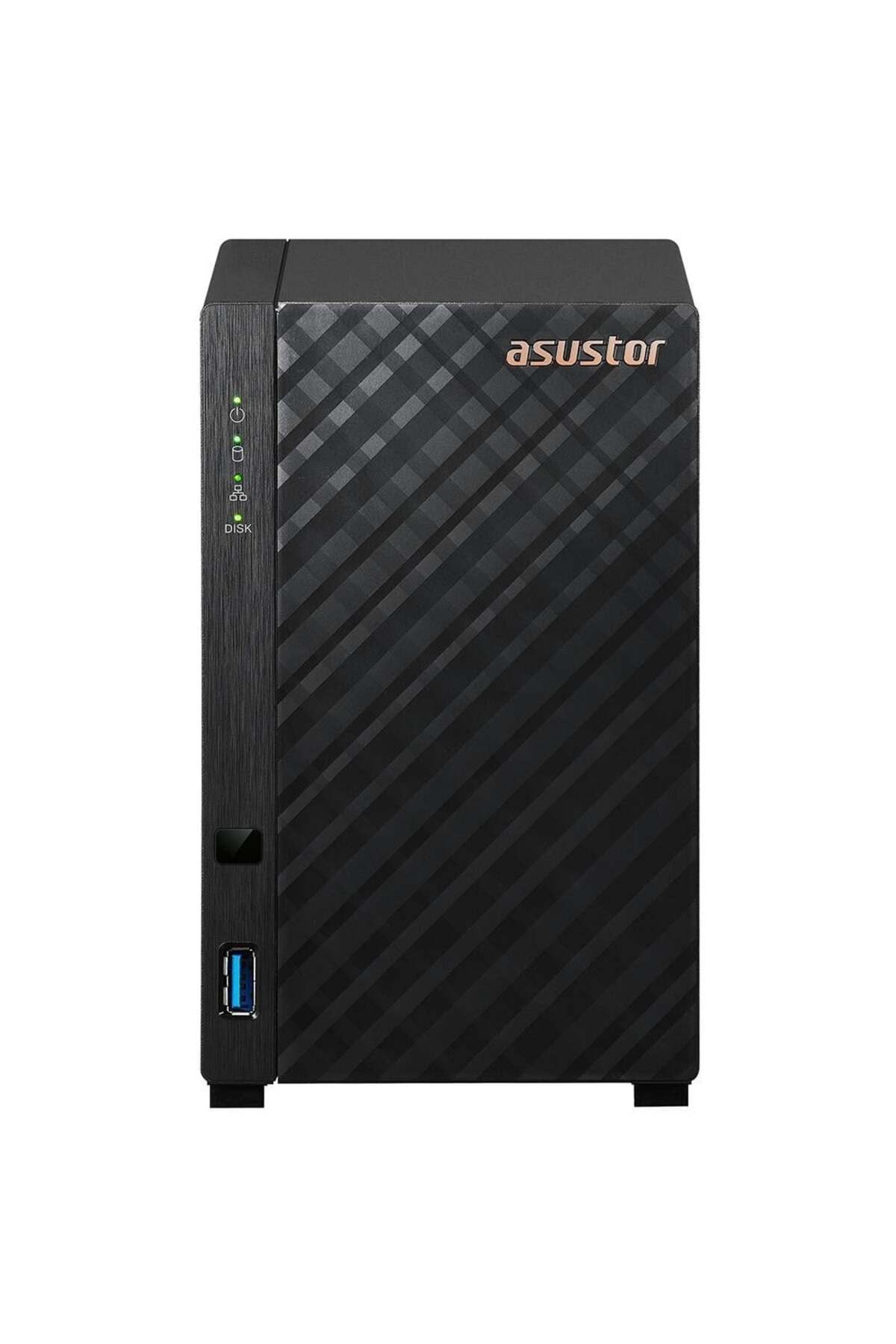 AS1102T REALTEK RTD1296 2 DİSK YUVASI NAS(2X18TB DESTEĞİ) 1GB DDR4 2.5 GBE X 1 USB 3.2 X 2