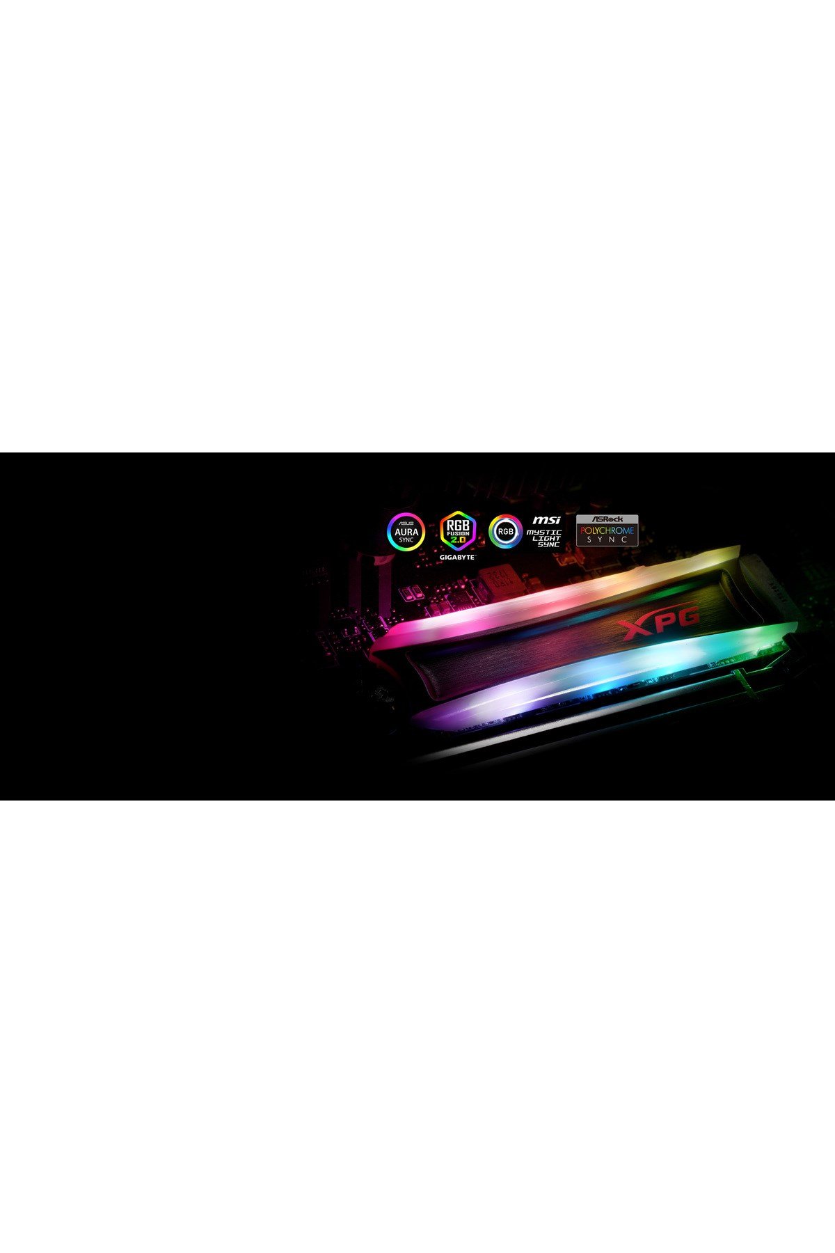 AS40G-512GT-C XPG SPECTRIX S40G RGB M.2 512GB (3500/3000MB/s) PCIe + NVMe (3D NAND) SSD