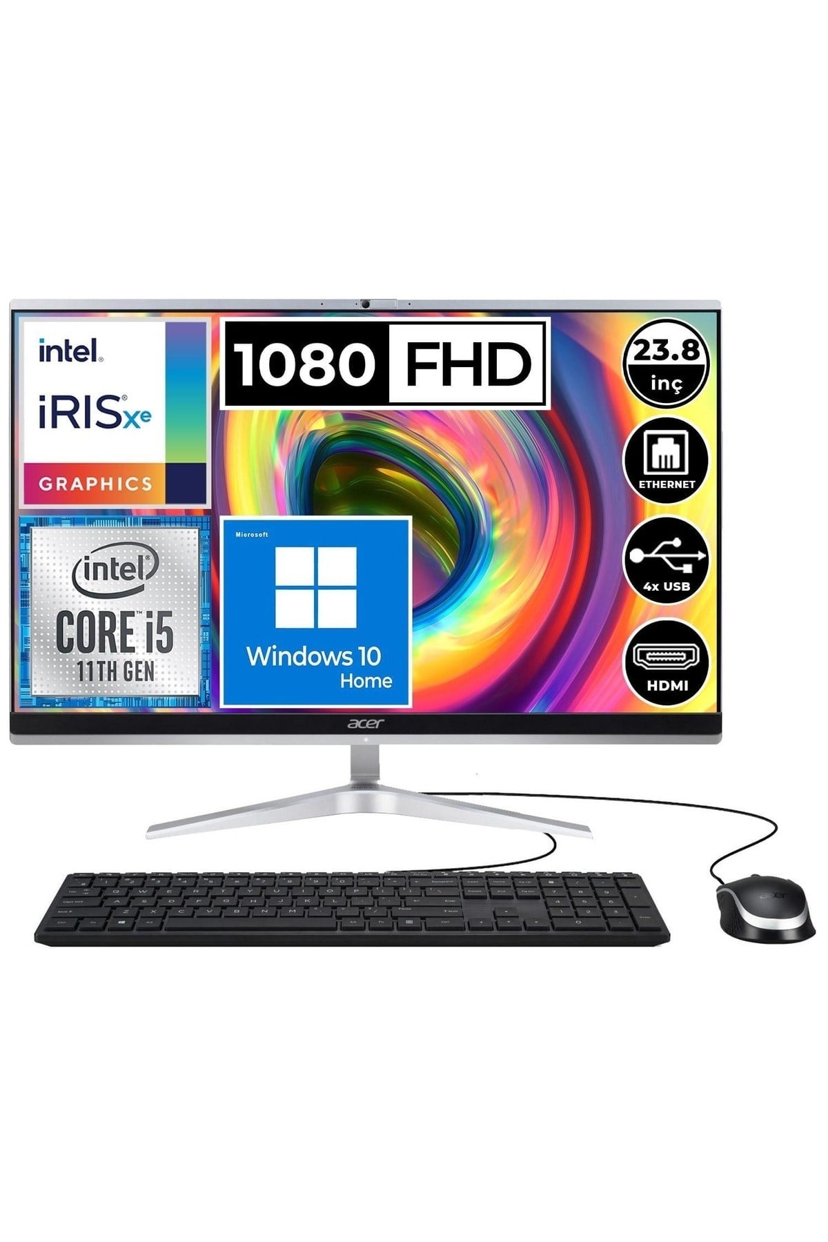 Aspire C24-1650 Dq.bfsem.005a1 I5-1135g7 8gb 512ssd 23.8