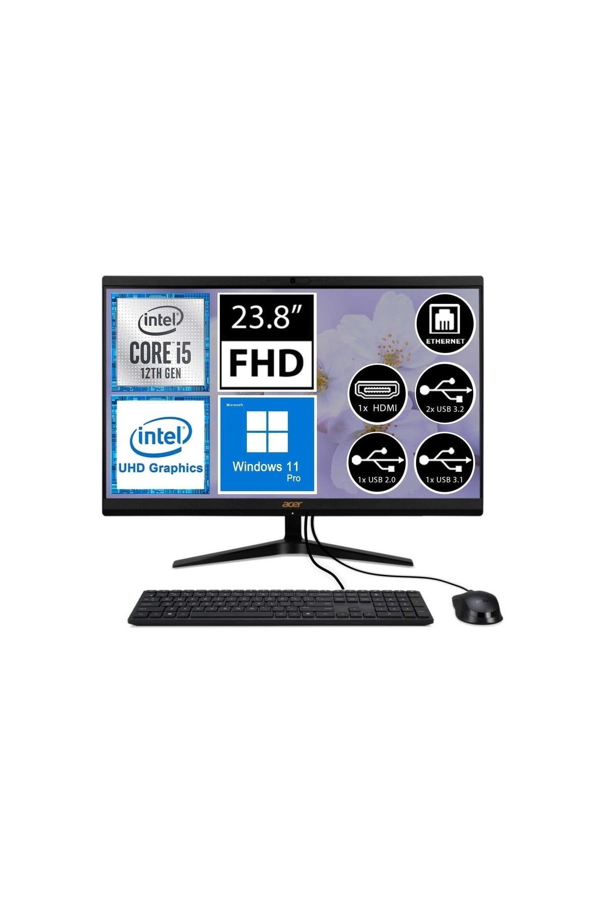 Aspire C24-1700 Dq.bjwem.006a8 I5-1235u 16gb 512ssd 23.8