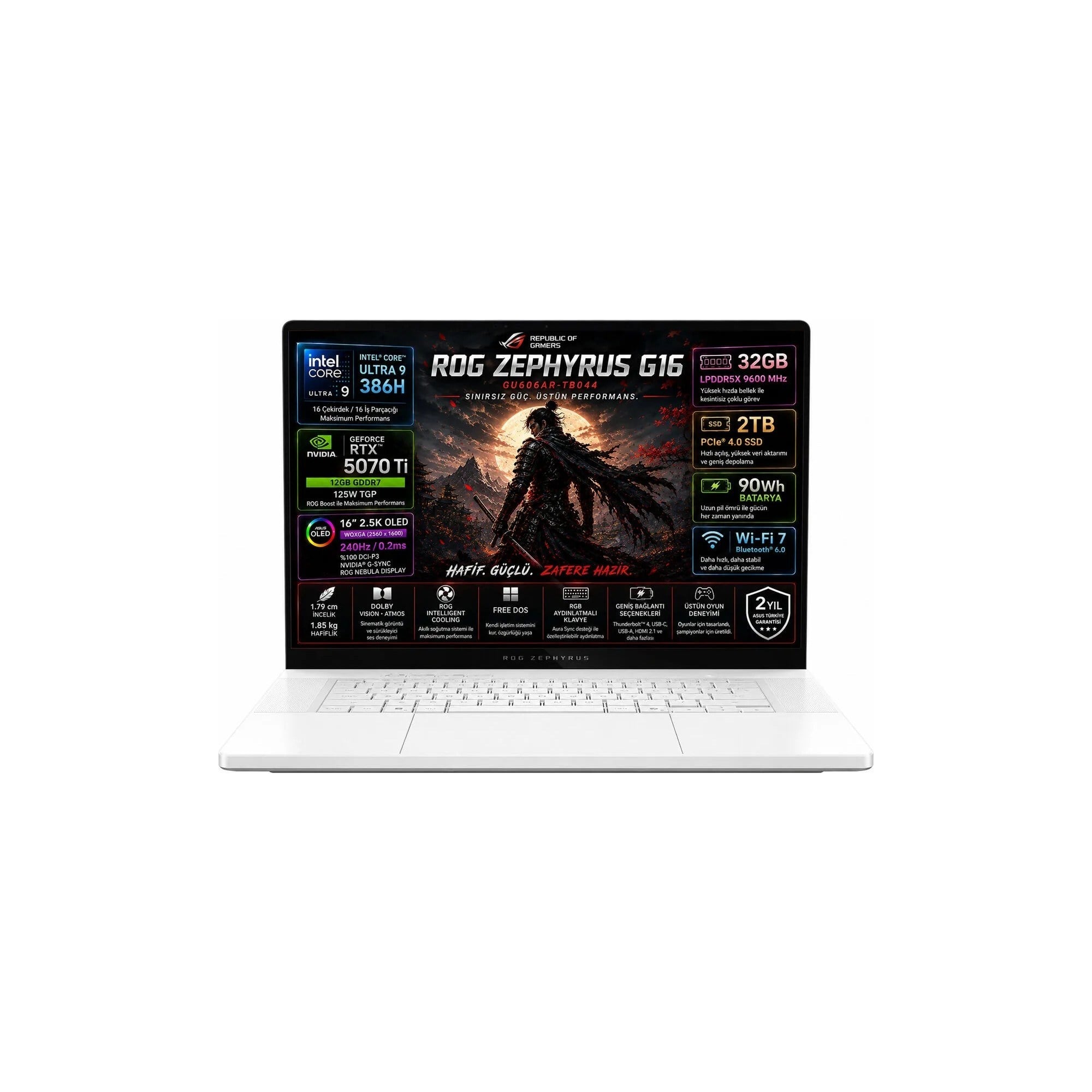 Asus ROG Zephyrus G16 GU606AR-TB044 Ultra9 386H 32GB 2TBSSD RTX5070ti 16