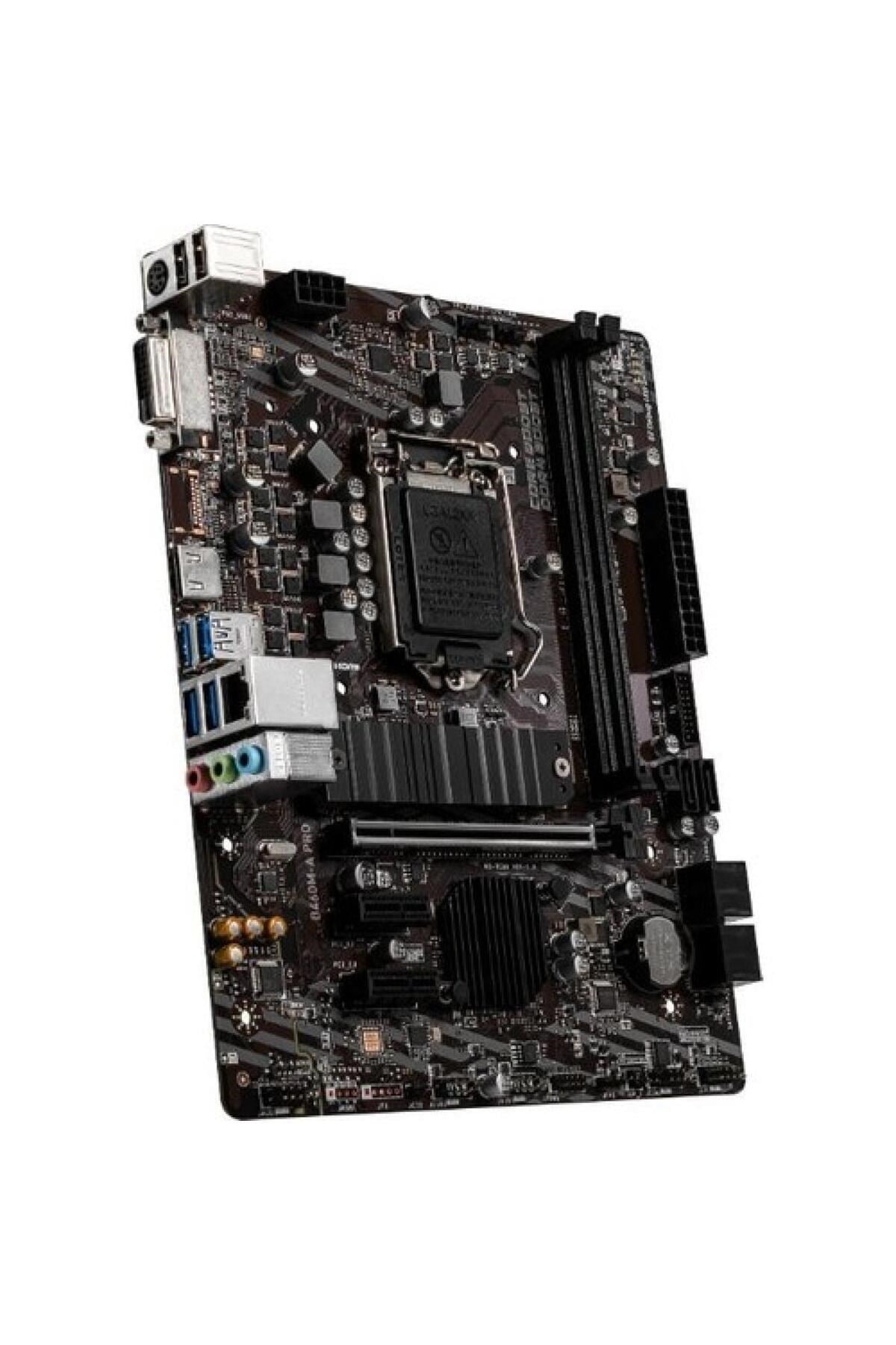 B460ma Pro 2xddr4 1xdvi/1xhdmi 1xglan 1xm.2 1200pin Anakart
