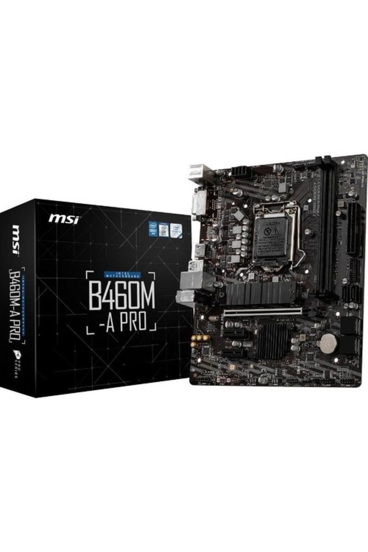 B460ma Pro 2xddr4 1xdvi/1xhdmi 1xglan 1xm.2 1200pin Anakart