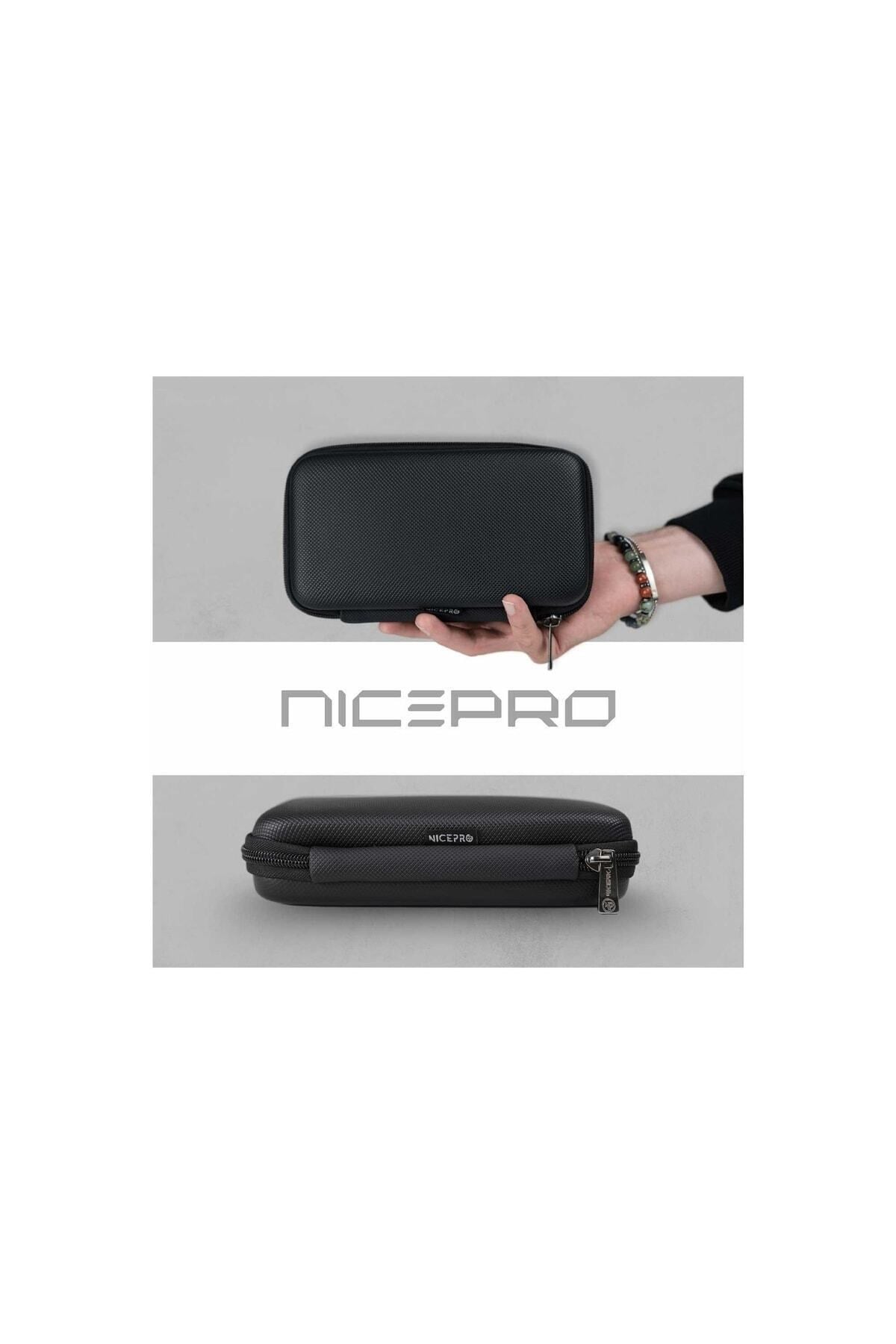 B&b Large Case Ultra Darbe Koruyuculu,kablo,hdd Ve Aksesuar Için Çok Amaçlı Hardcase Çanta-siyah