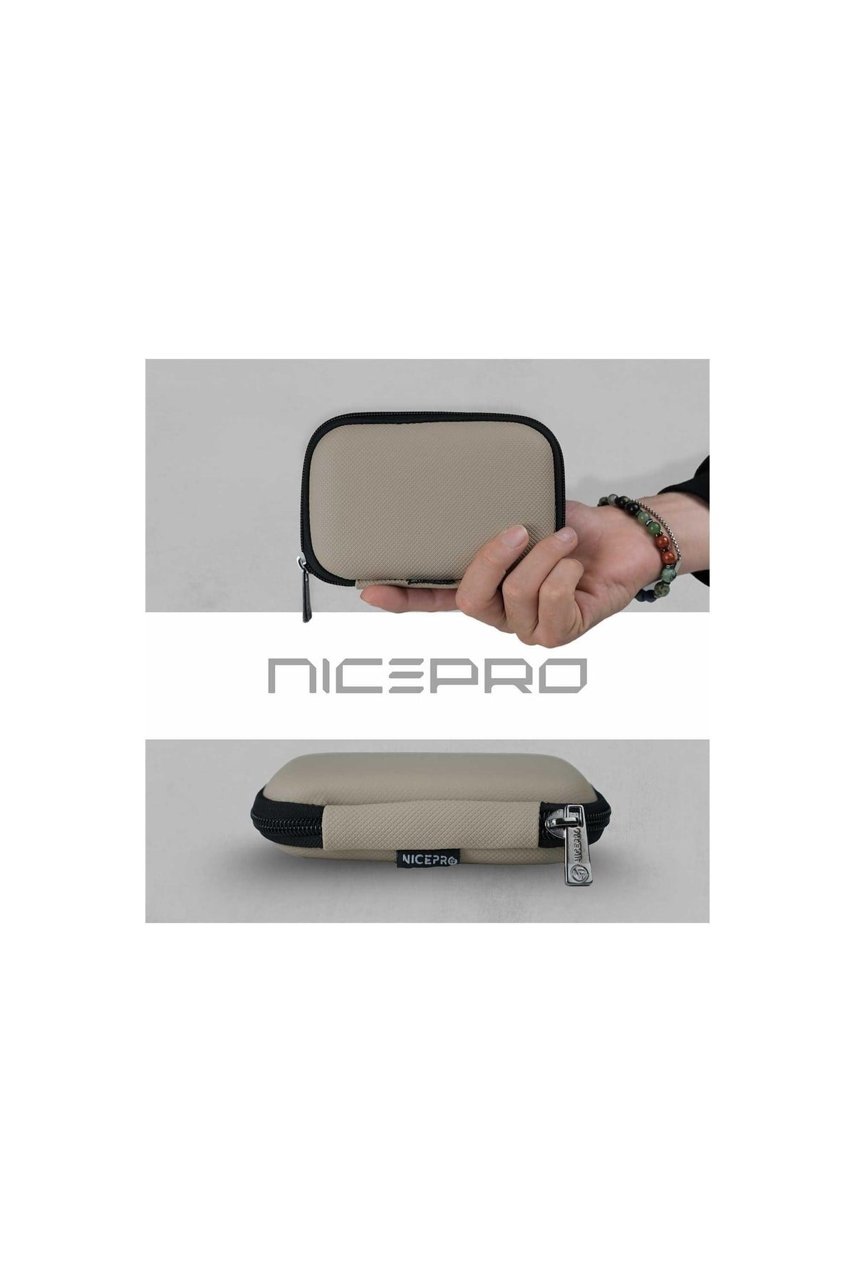 B&b Small Case Ultra Darbe Korumalı,kablo,hdd Ve Aksesuar Için Çok Amaçlı Hardcase Çanta-vizon