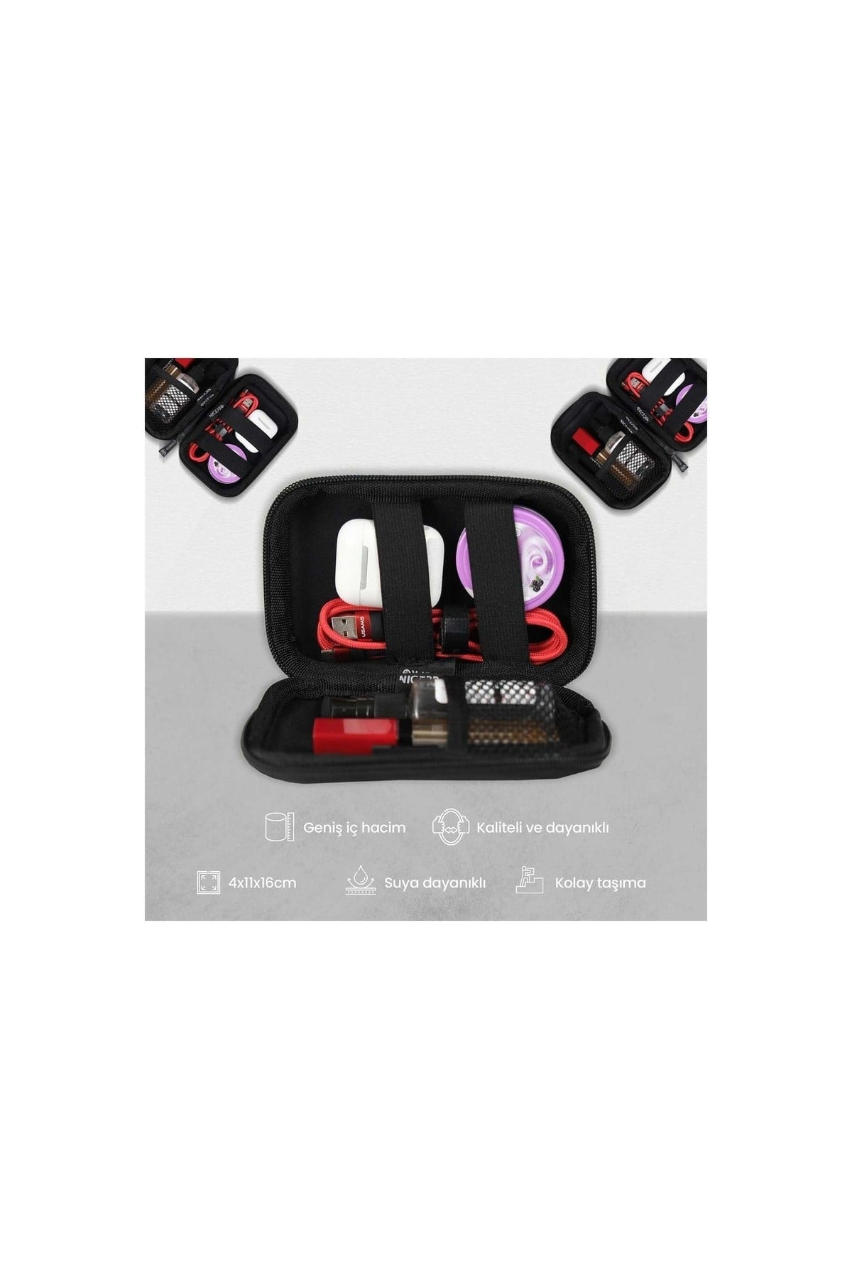 B&b Small Case Ultra Darbe Korumalı,kablo,hdd Ve Aksesuar Için Çok Amaçlı Hardcase Çanta-vizon