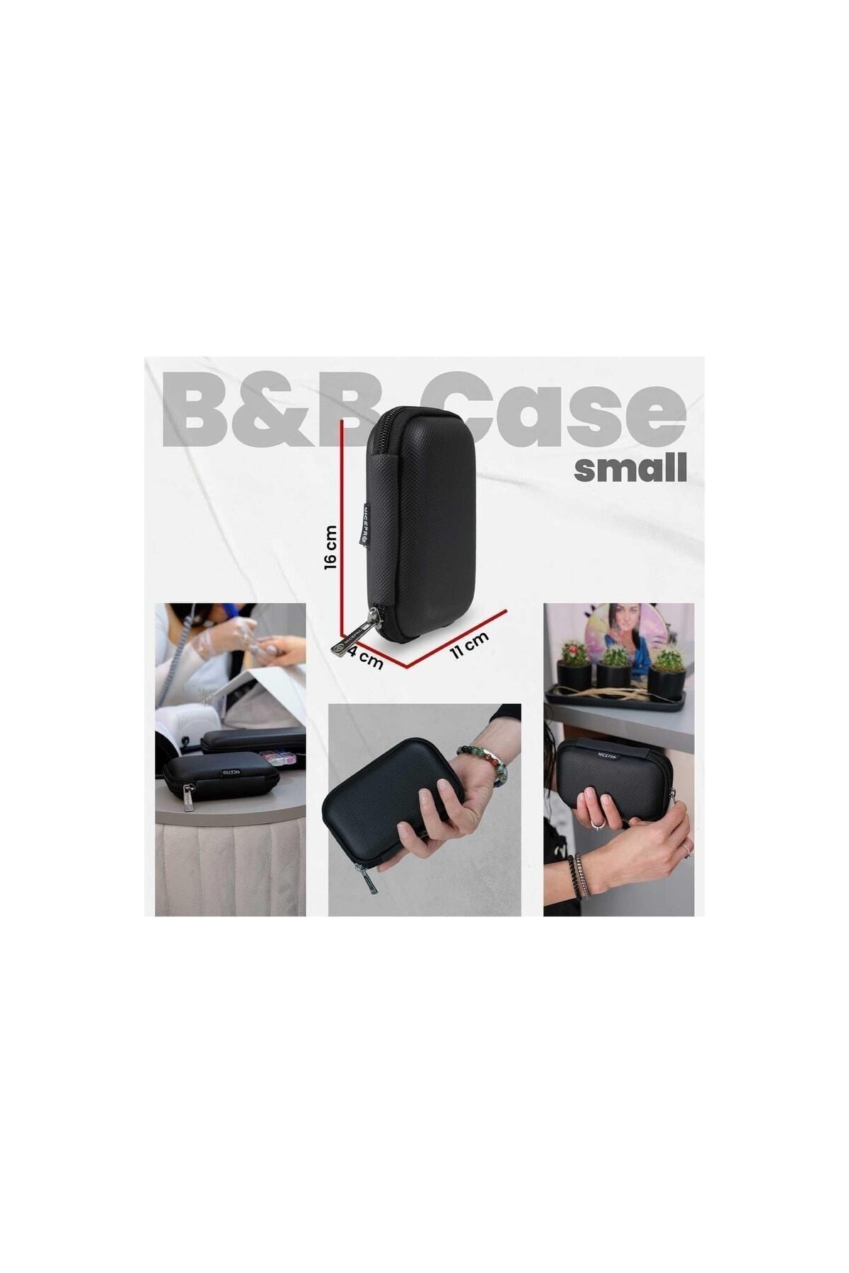 B&b Small Case Ultra Darbe Korumalı,kablo,hdd Ve Aksesuar Için Çok Amaçlı Hardcase Çanta-siyah