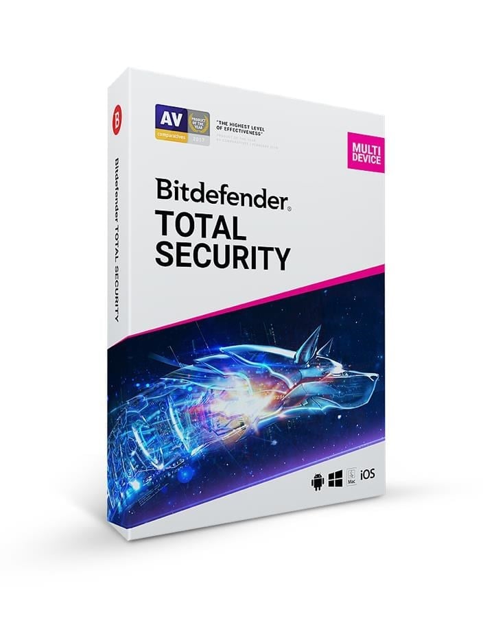 Bitdefender Total Security 5kull. 1yil Kutu