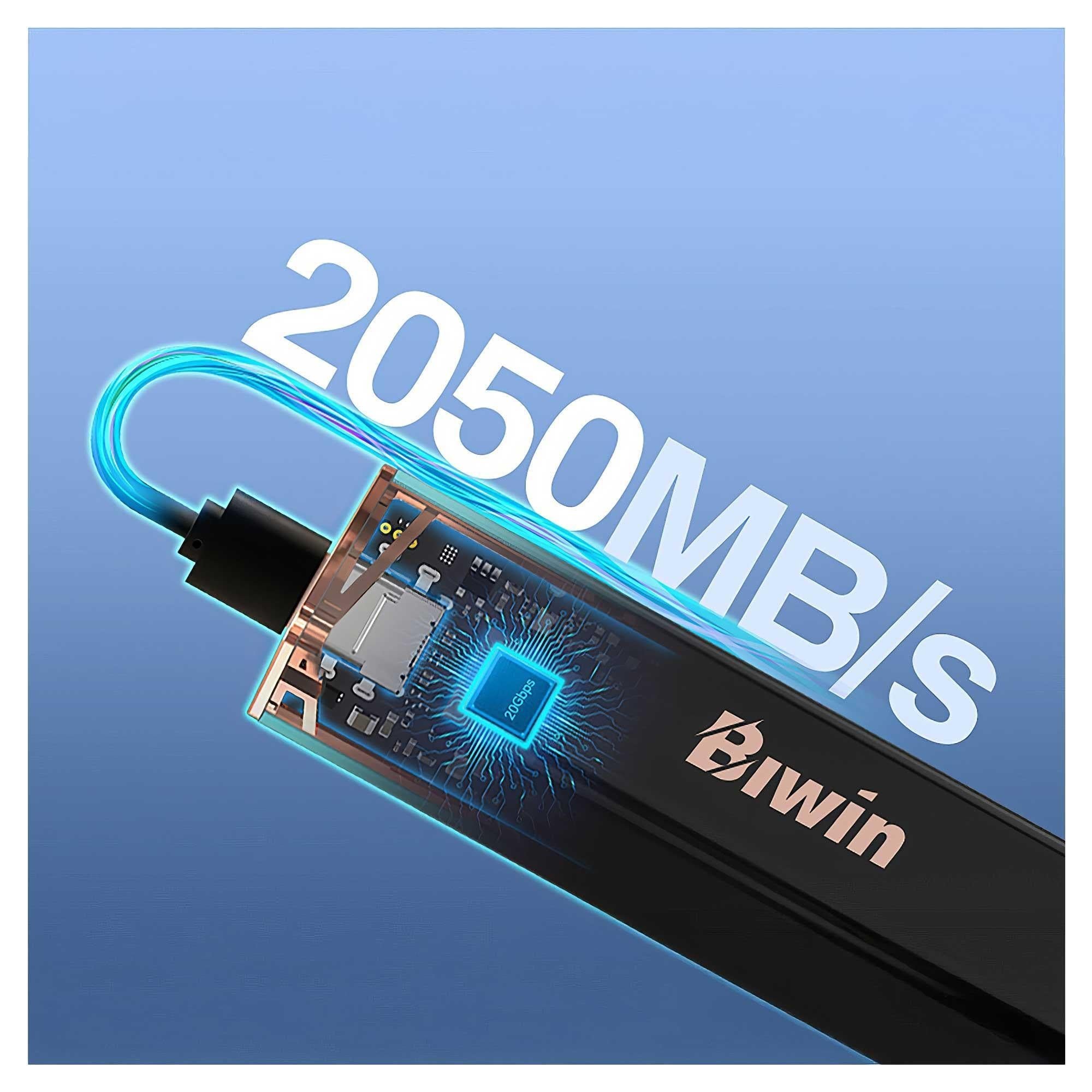 Biwin PD2000 1TB 1800/2050MB/s Gen2x2 Type-C Taşınabilir SSD