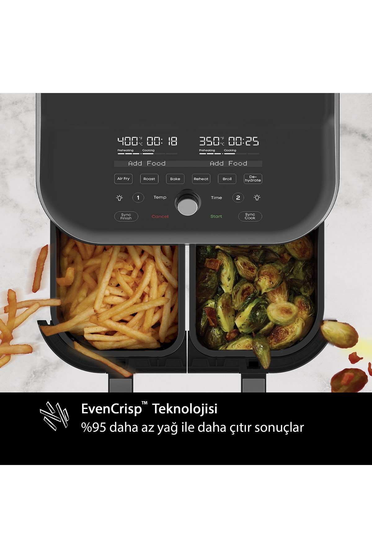 Brands Vortex Plus Çift Hazneli Air Fryer 7.6 Litre