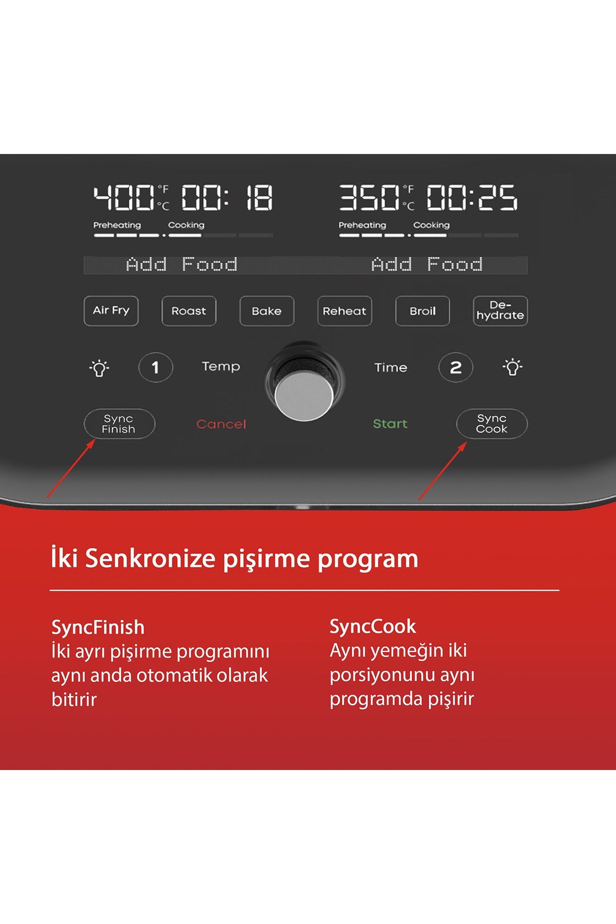 Brands Vortex Plus Çift Hazneli Air Fryer 7.6 Litre