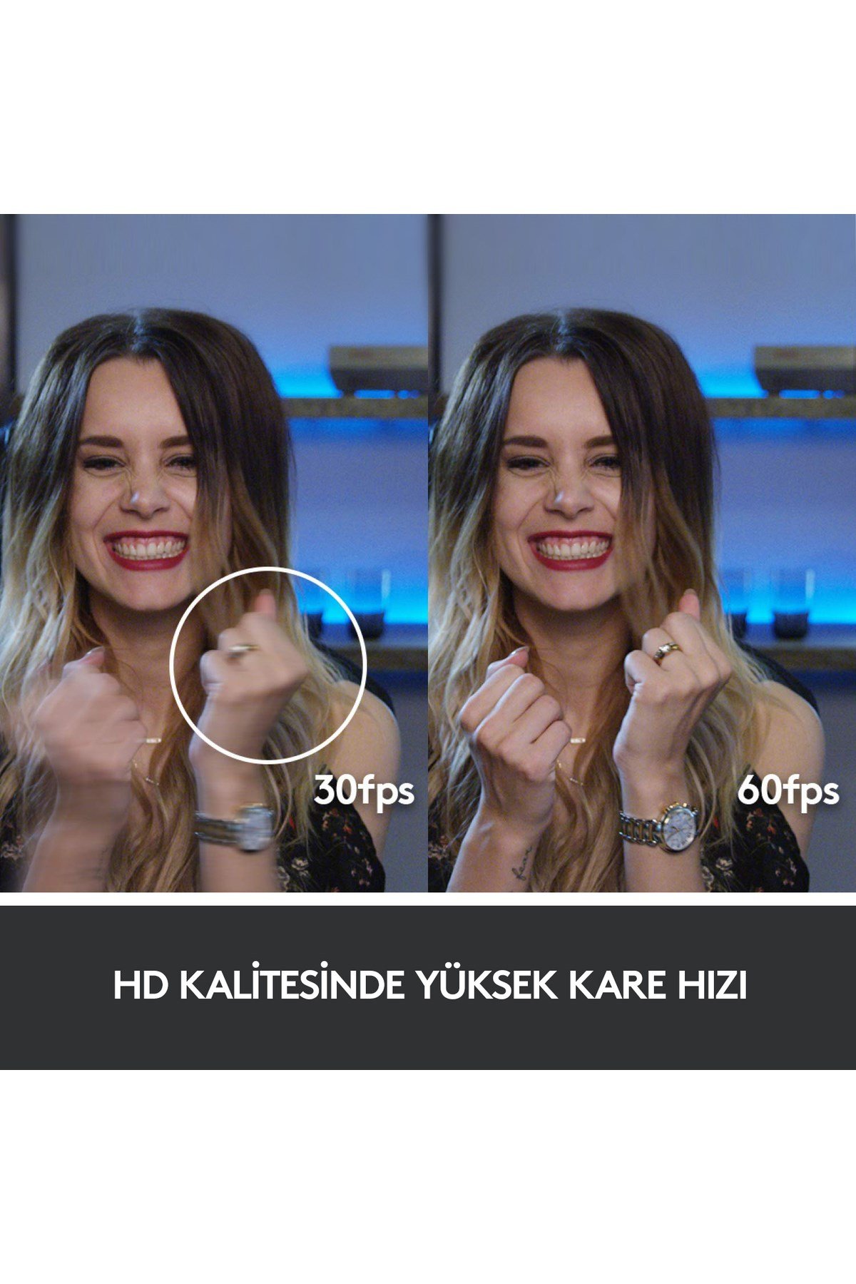 C922 Full HD 1080p Yayıncılar için Profesyonel Web Kamerası - Siyah