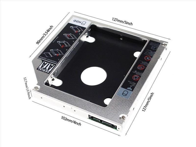 CODEGEN CODMAX CDG-HDC-127 12.7mm SATA Siyah / Gümüş Notebook Ekstra Hdd Yuvası