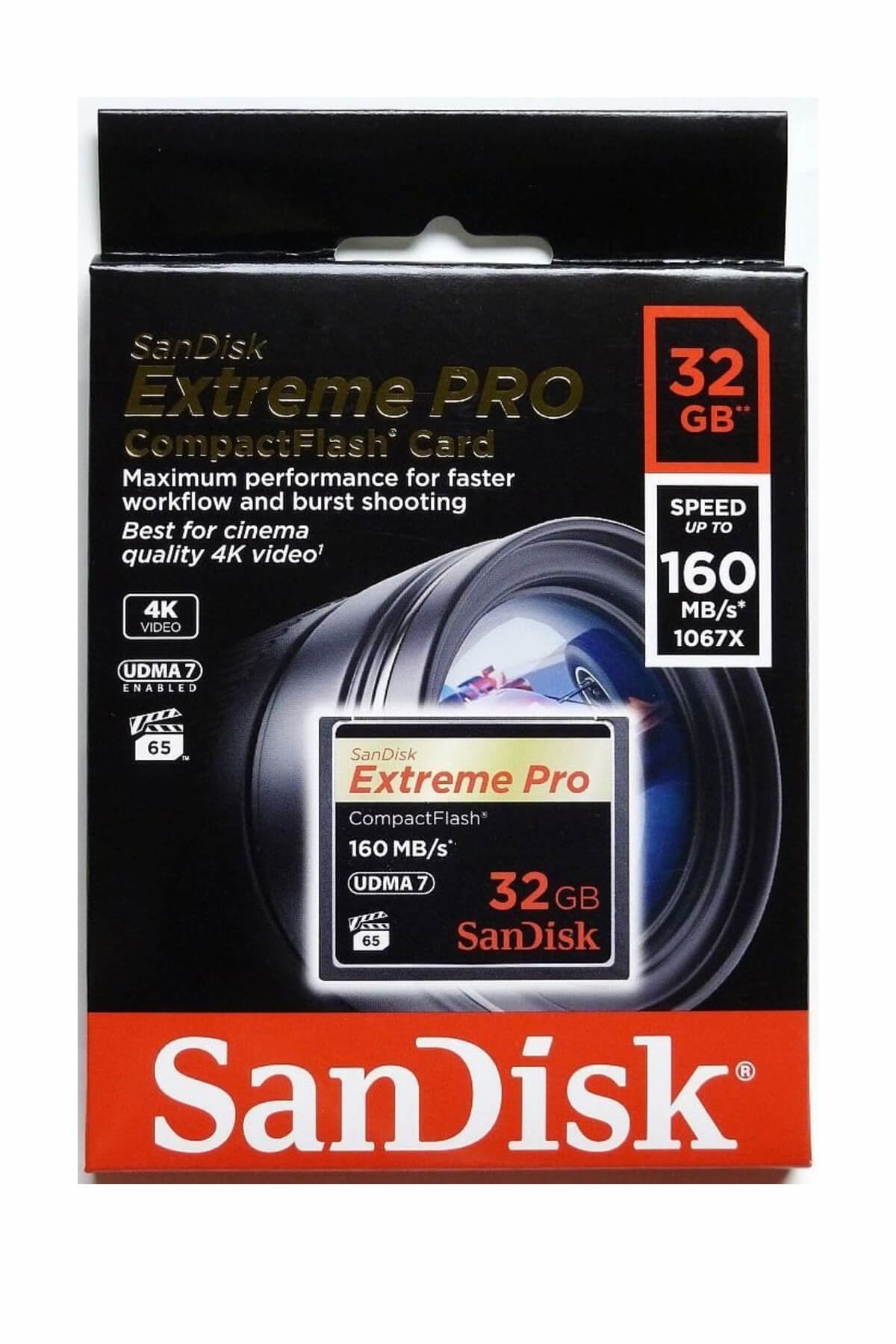 Compact Flash Kart 160Mb/s Extreme Pro 32  GB SDCFXPS-032G-X46