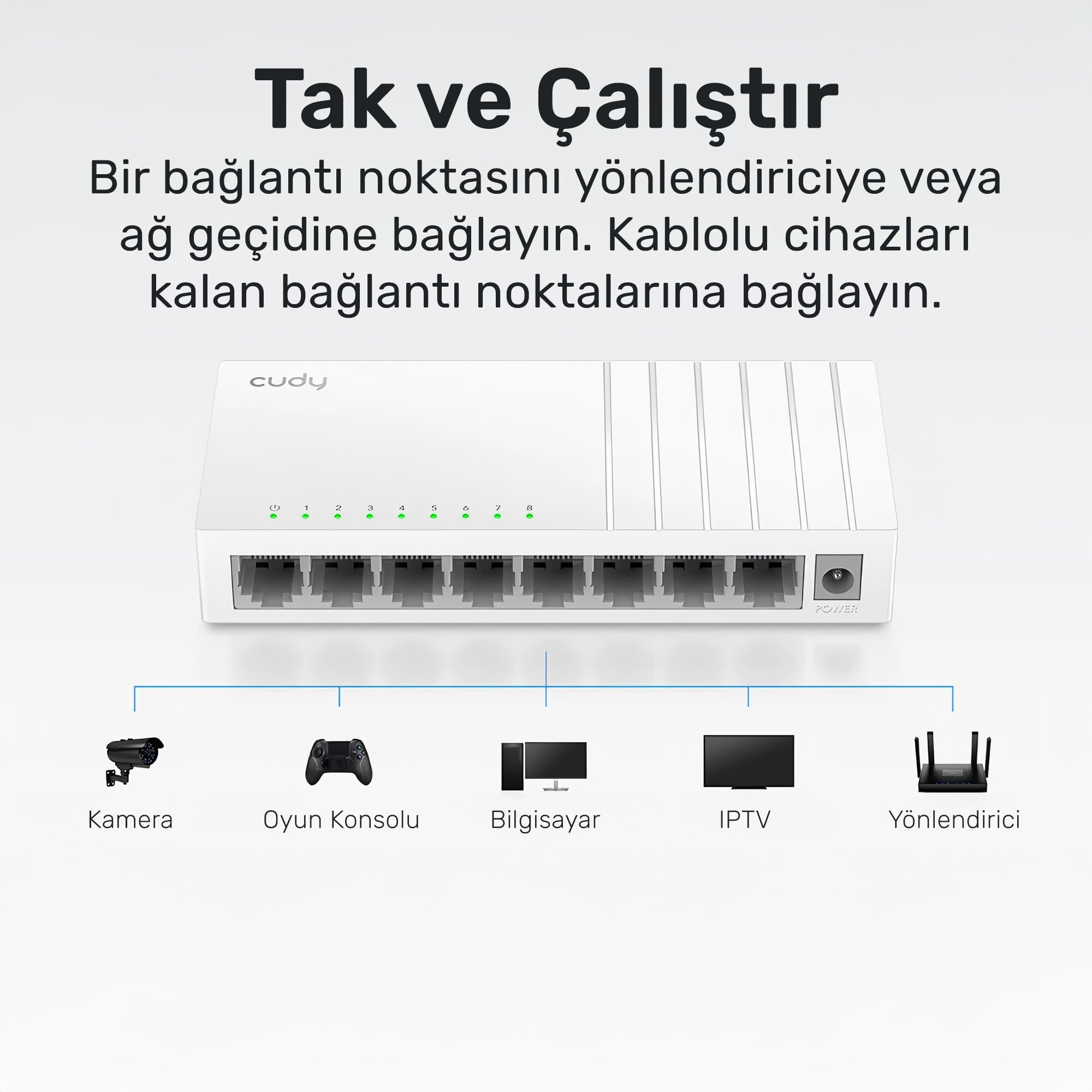 Cudy FS105D 10/100Mbps 5 Port Megabit Switch