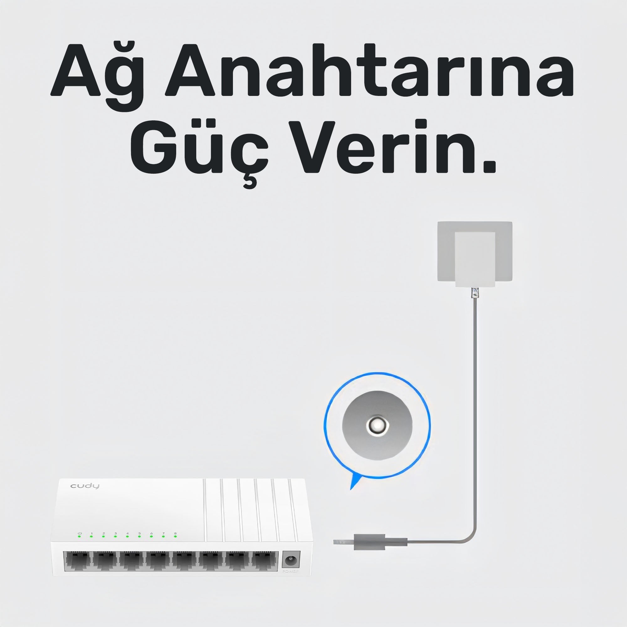 Cudy FS108D 10/100Mbps 8 Port Megabit Switch
