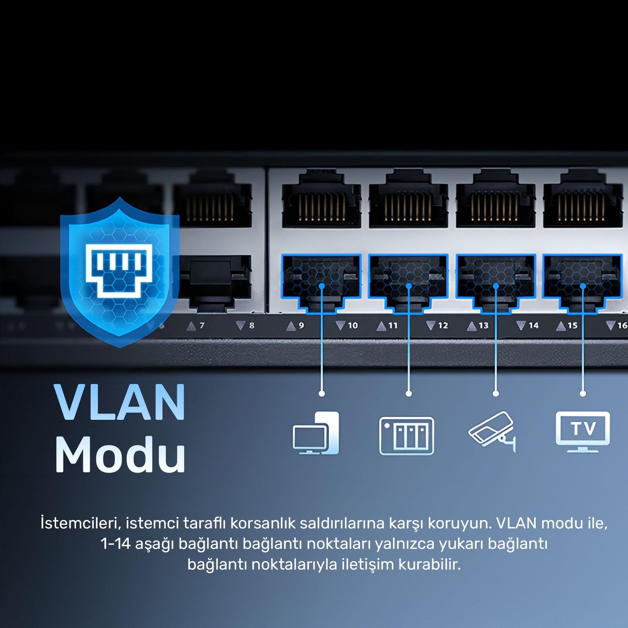 Cudy GS1016 10/100/1000Mbps 8KMAC 16 Port Gigabit Metal Rack Mount Switch