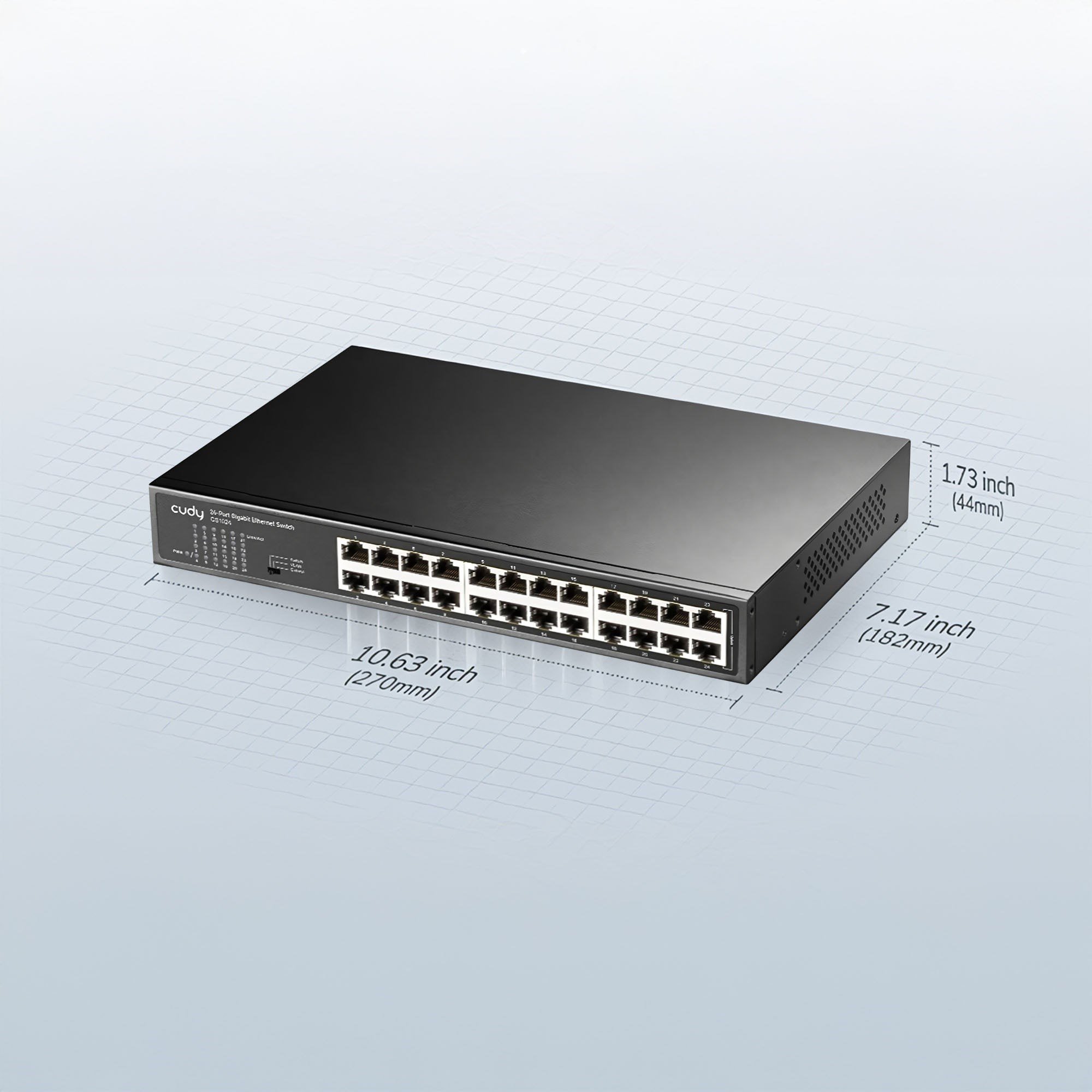 Cudy GS1024 16K MAC, 24 Port Gigabit Metal Switch