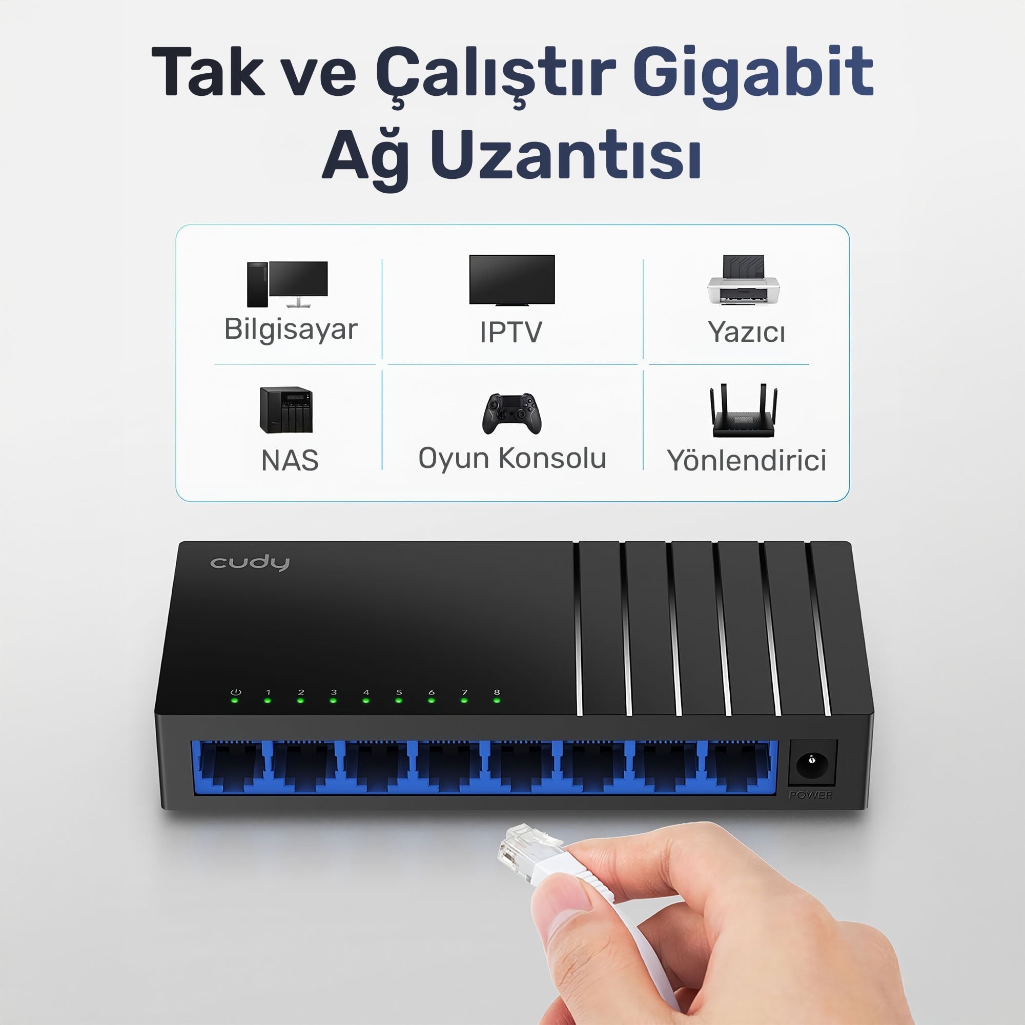 Cudy GS108D 10/100/1000M 8 Port Gigabit Switch