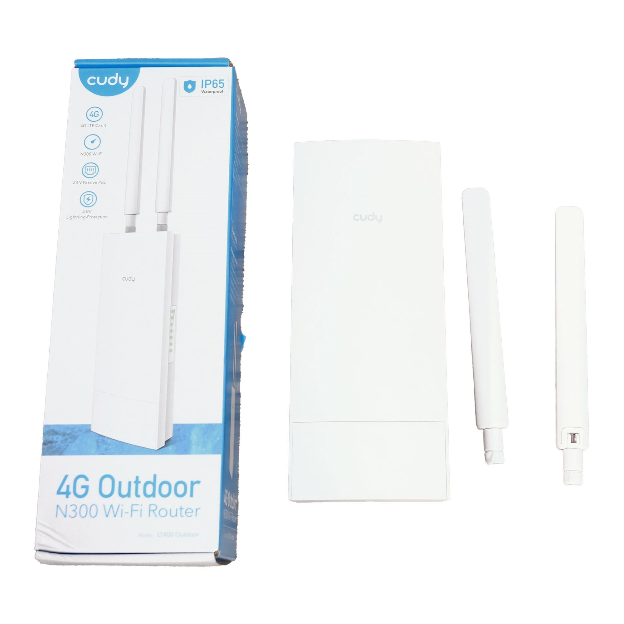 Cudy LT400 2,4GHz/5GHz 4Port Wi-Fi,4G LTE IP65 NonoSIM Destekli Outdoor Mobile Router OUTLET
