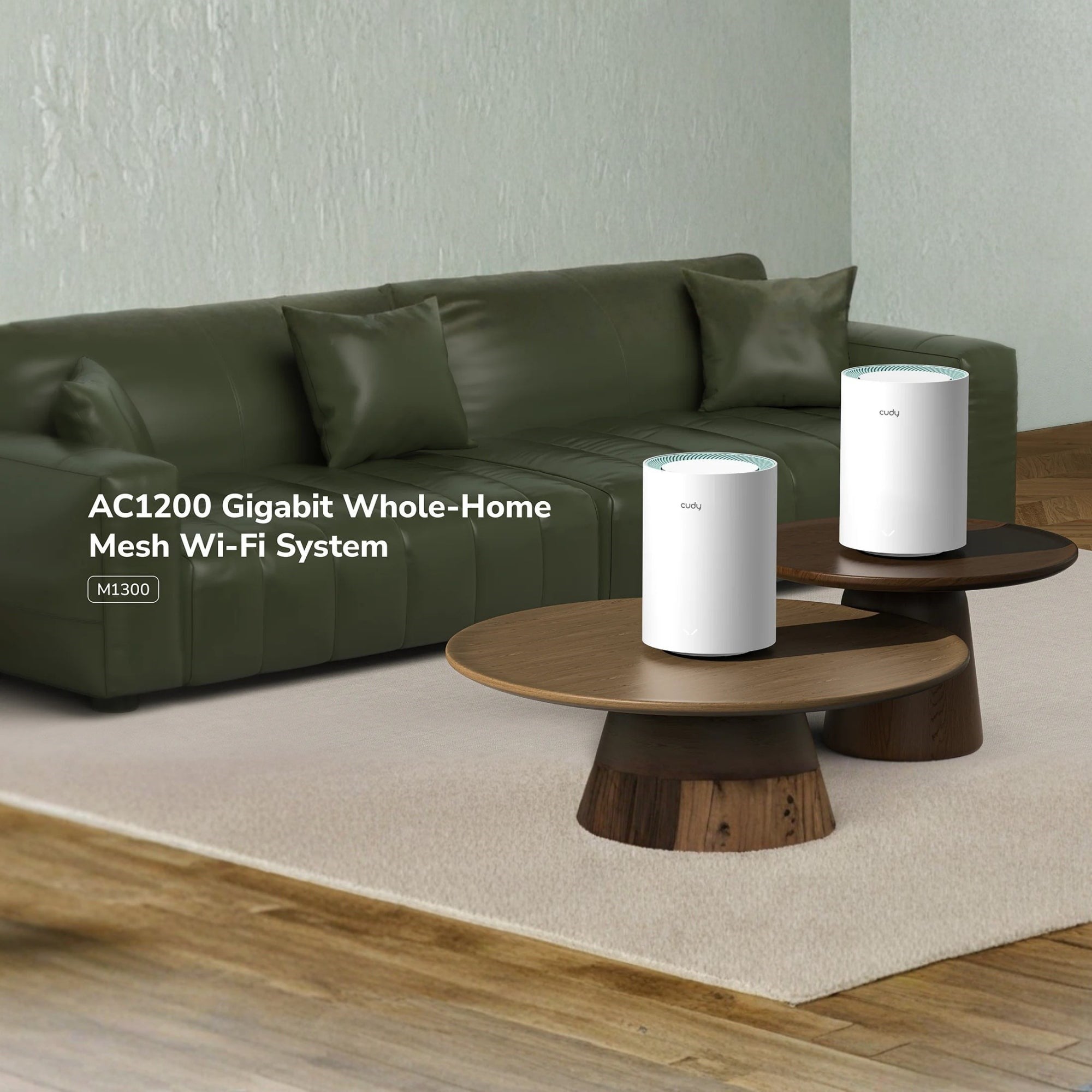 Cudy M1300 5/2.4Ghz 867/300Mbps,PPTP/L2TP/OpenVPN/WireGuard/IPSecVPN,4Dahili Anten,Wi-Fi Mesh Router 3 Adet