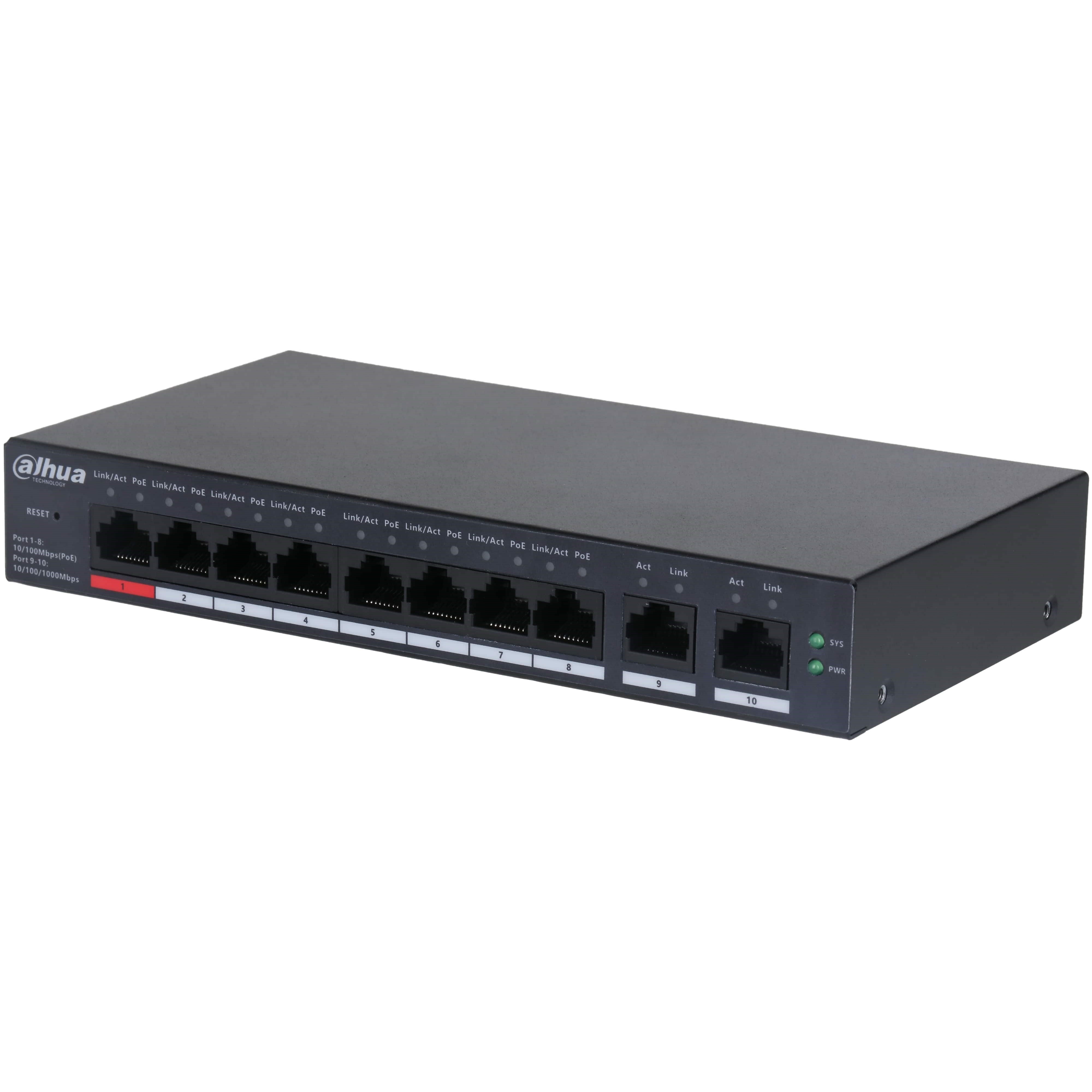Dahua DH-CS4010-8ET-110 8+2 10/100 Yönetilebilir Cloud Switch