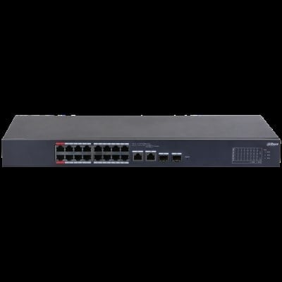 DAHUA DH-CS4218-16ET-135 18 Port Mbit 16 Port PoE+ 154W 2xCombo Uplink Cloud Managed Smart Switch