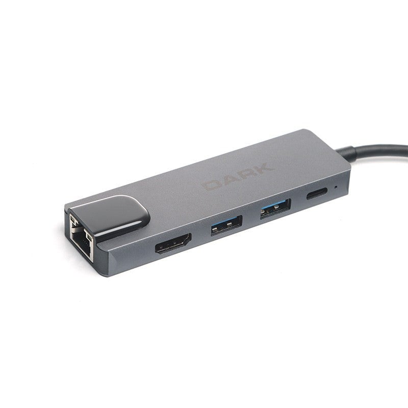 Dark DK-AC-U31X46 5in1 USB-C Hub Type-C to HDMI Ethernet USB 3.0 65W PD MacBook