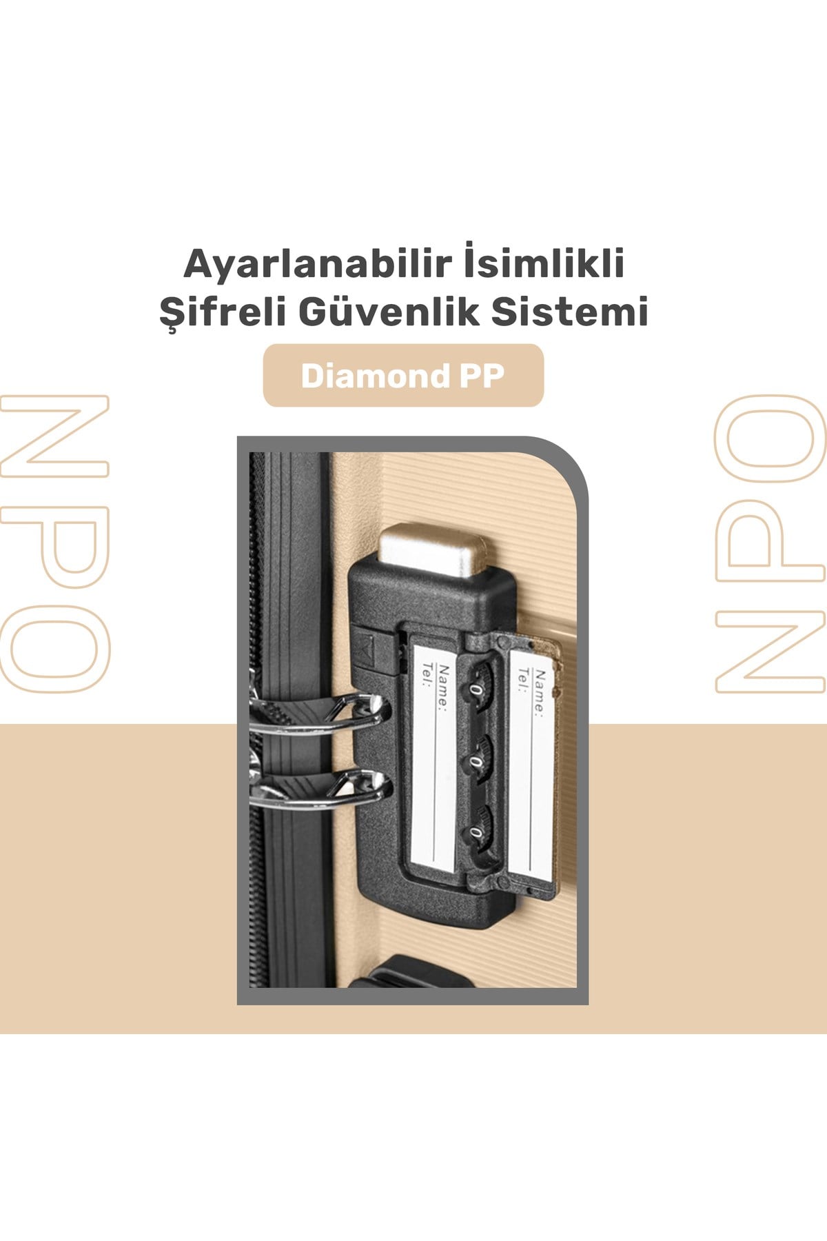 Diamond PP(Polipropilen) Kırılmaz Valiz