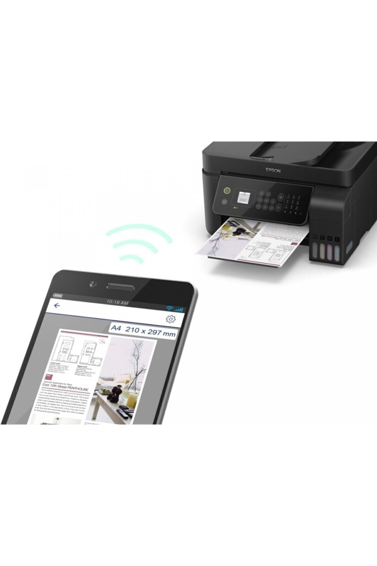 Ecotank L5190 Tarayıcı %2b Fotokopi Faks Wi-fi Direct A