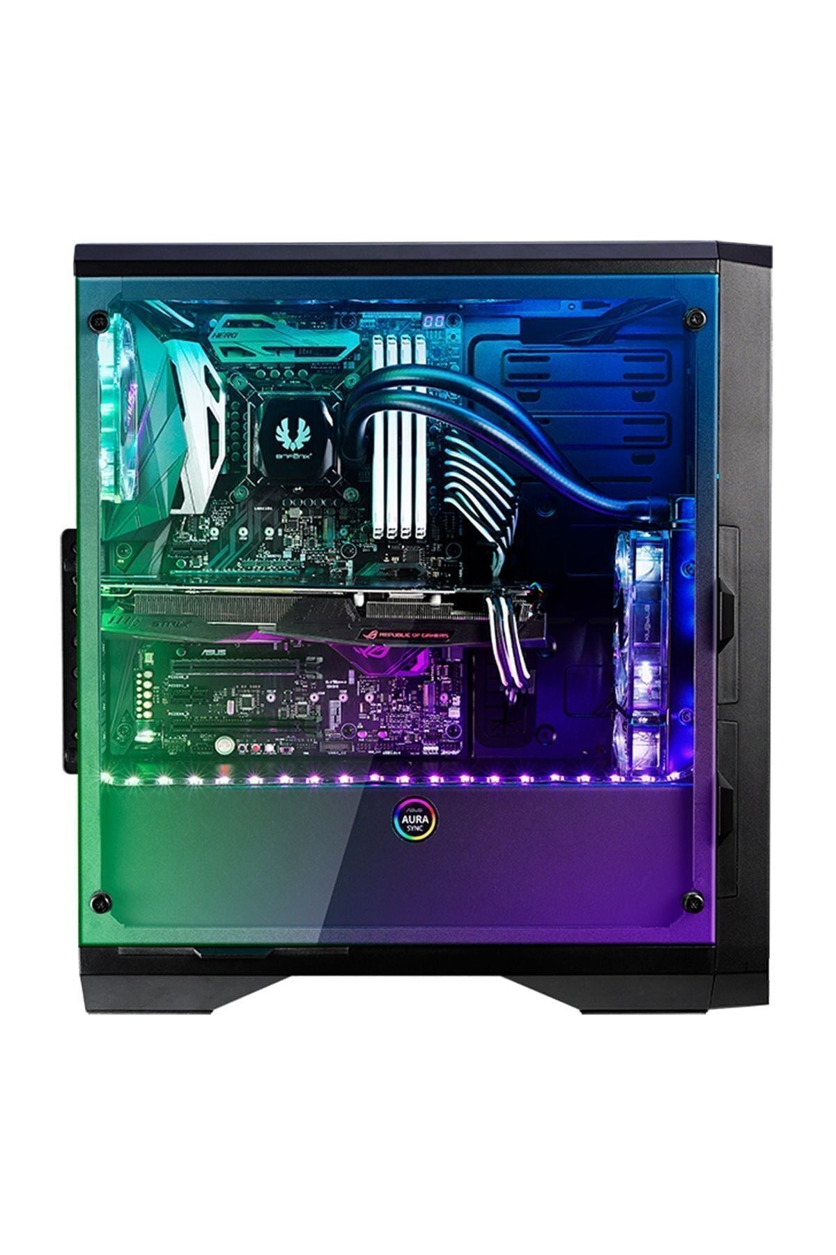 Enso 2*120mm Fan Siyah 2*usb 3.0 Tempered Glass Oyuncu Kasası