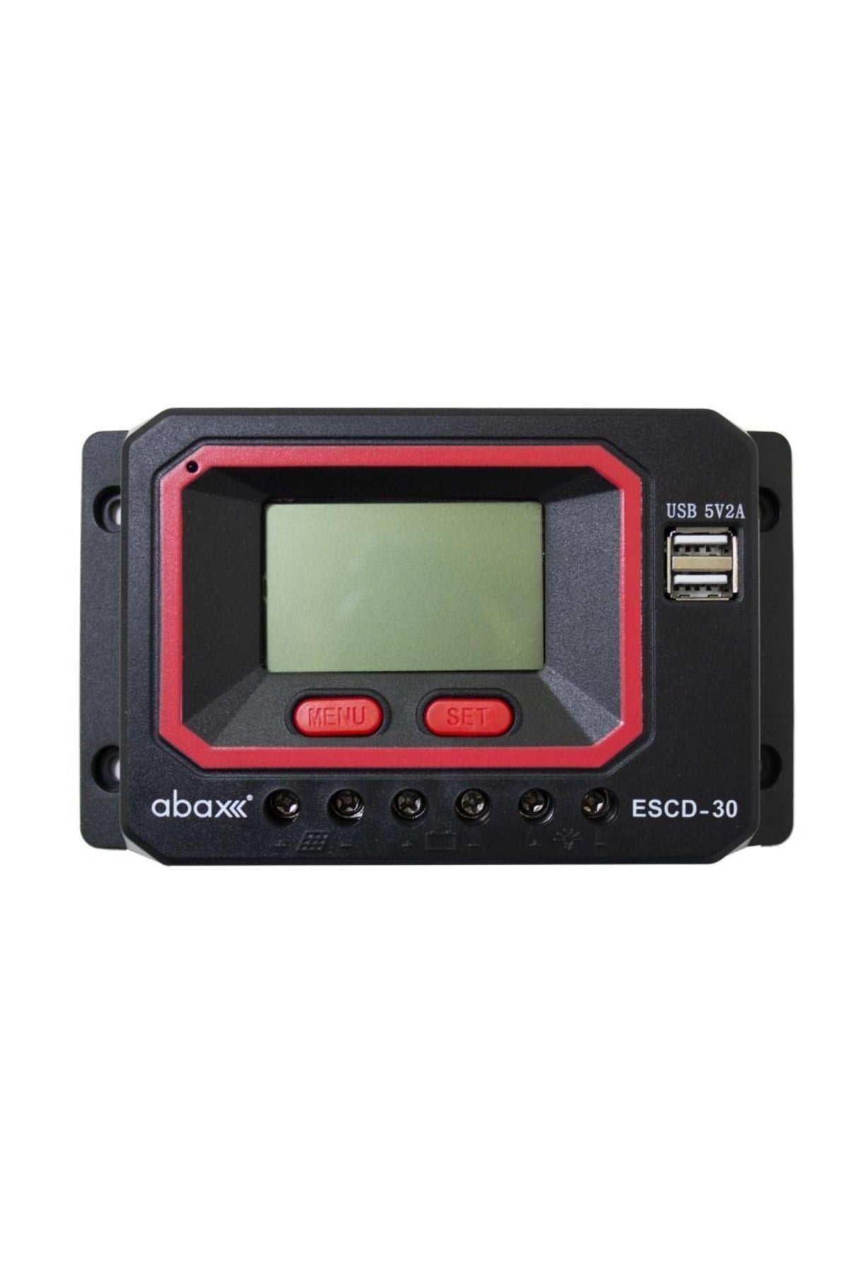Escd30 2a'lik Çift Usb Çıkışlı 12/24v Dc 30a Pwm Zaman Ayarlı Akıllı Solar Şarj Kontrol Cihazı
