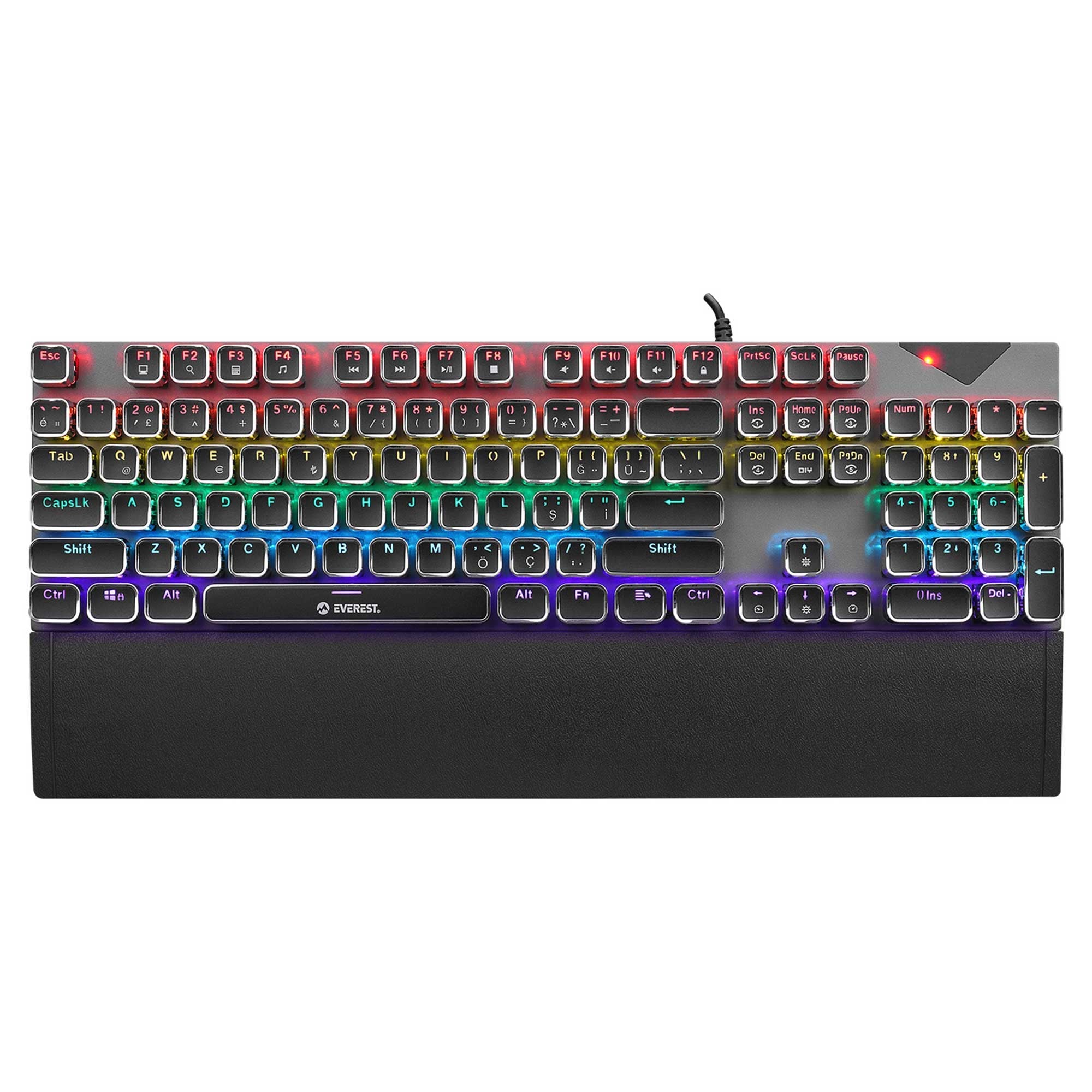 Everest KB-MK9 RGB Blue Switch Mekanik Siyah Oyuncu Klavyesi Outlet