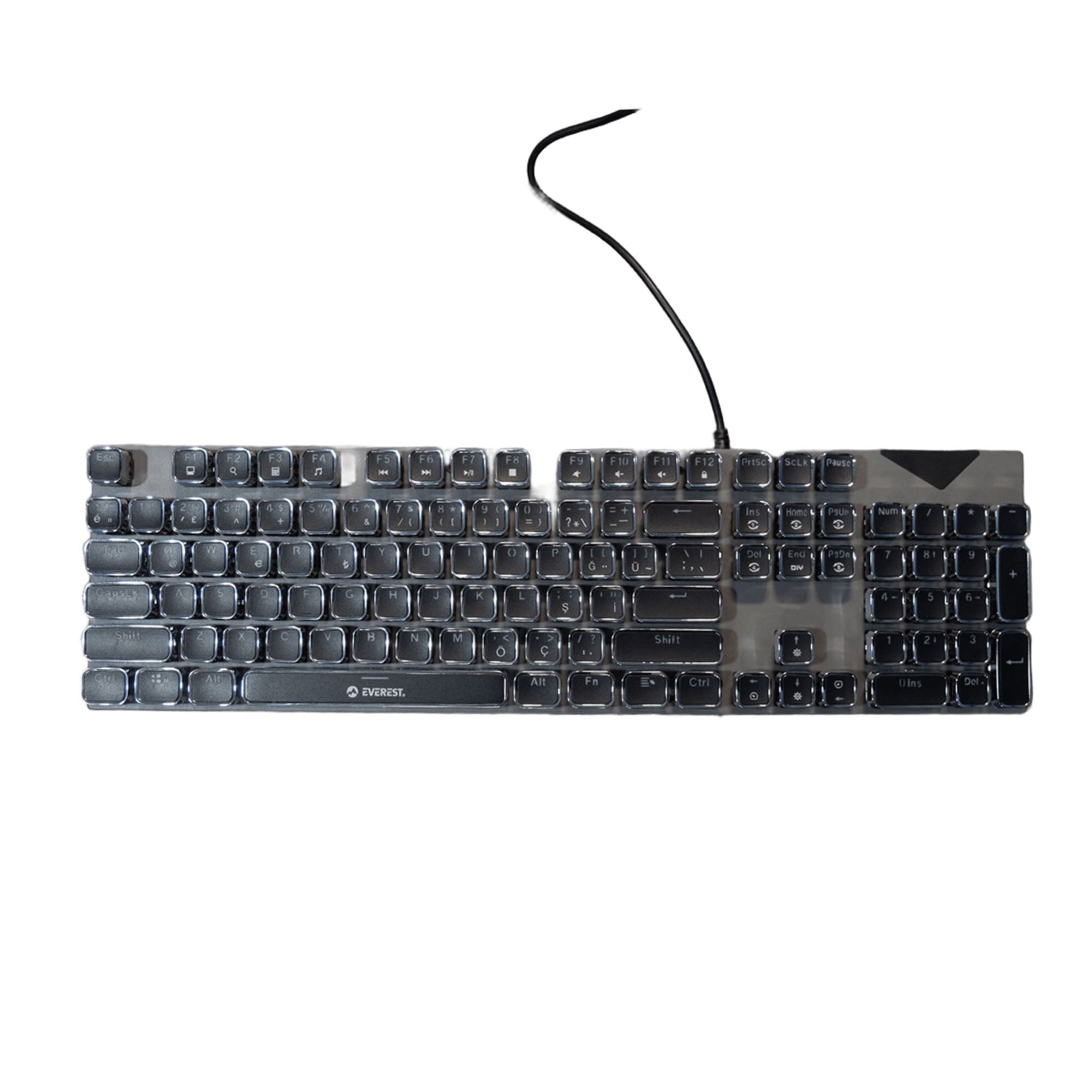 Everest KB-MK9 RGB Blue Switch Mekanik Siyah Oyuncu Klavyesi Outlet