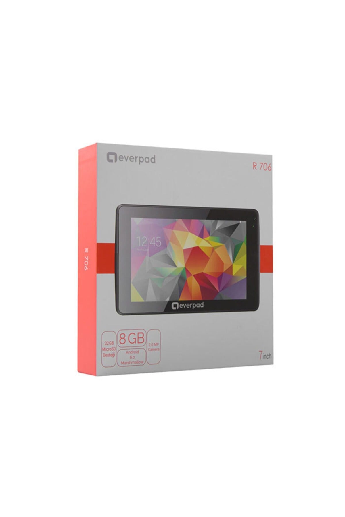 Everpad R706 Çanta Hediyeli Çift Kamera Kırmızı Android 7