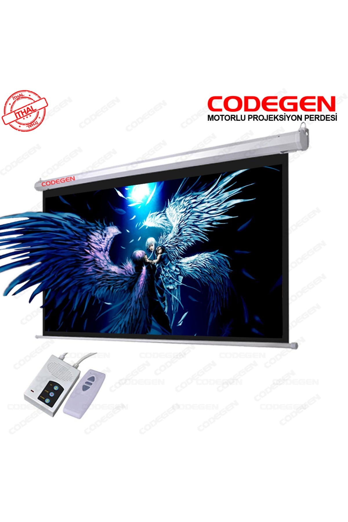 Ex-18 180x180 Motorlu Projeksıyon Perdesı