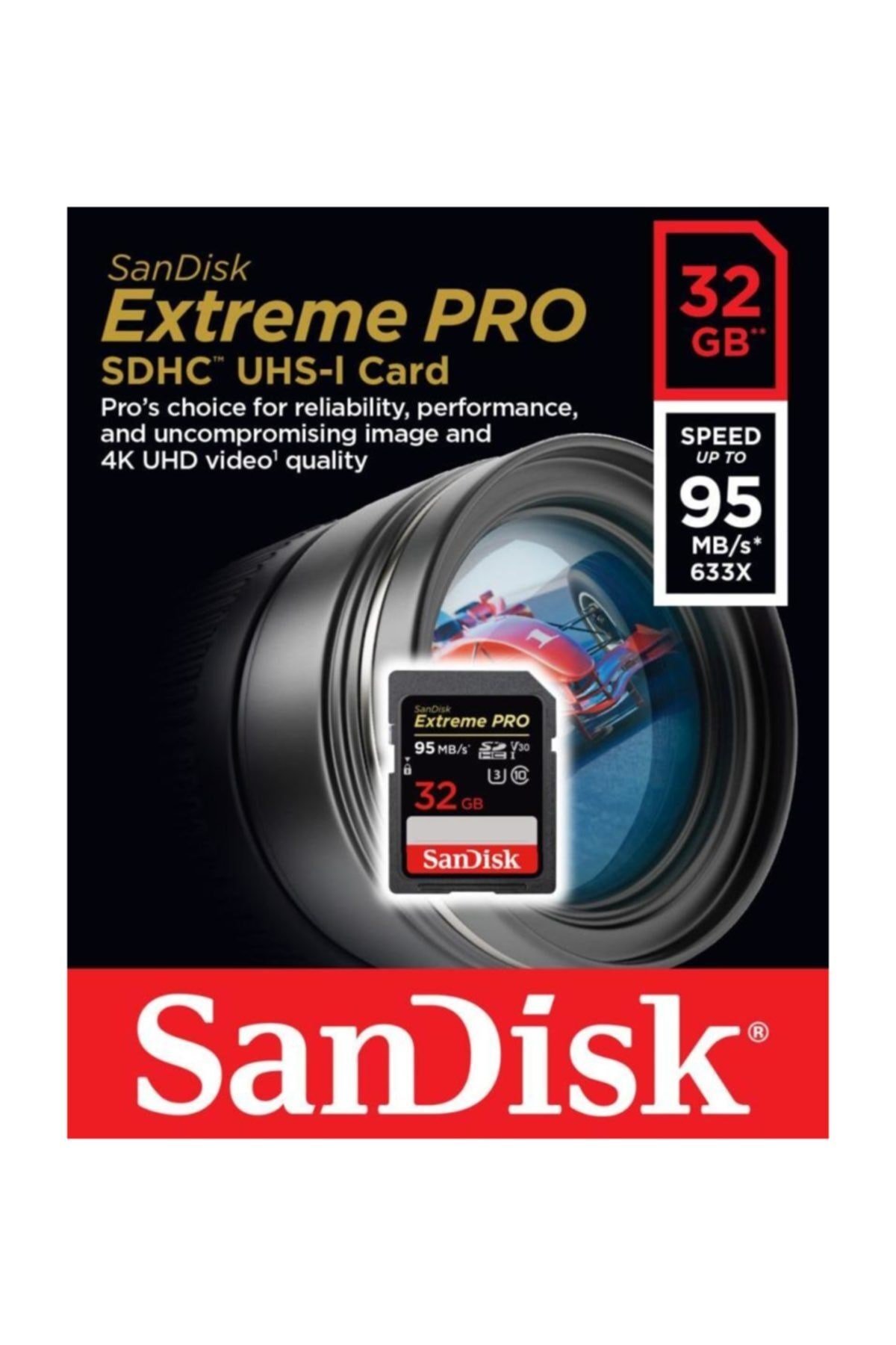 Extreme Pro 32Gb Sd Hafıza Kartı 4K U3 V30 95Mb/S 633X