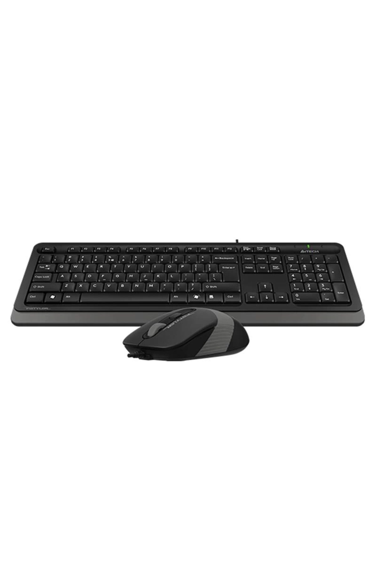 F1010 Q Usb Gri Mm Kablolu Klavye Mouse Set