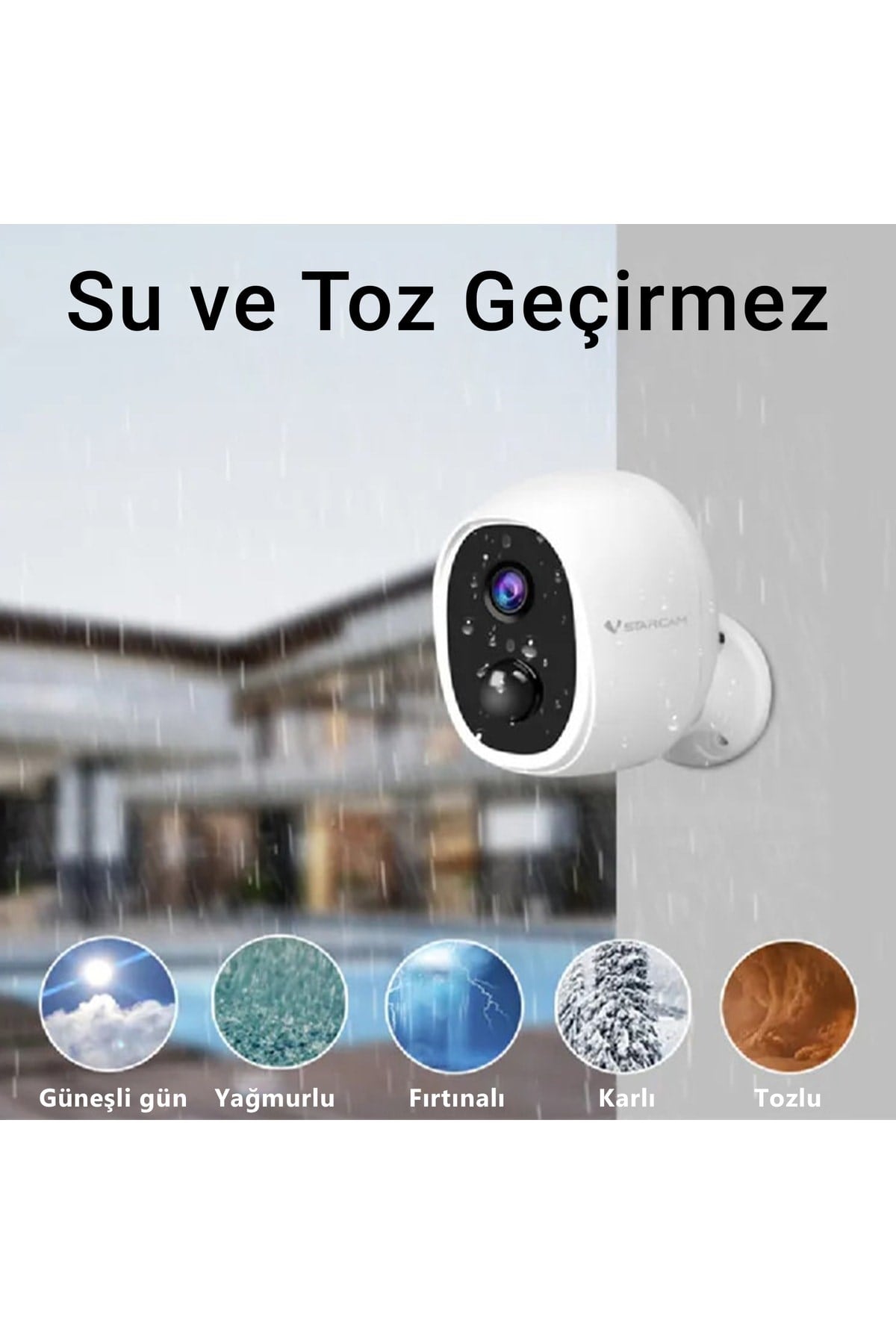 Fa02 1080p Fullhd130° Geniş Açılı Lens,pır Sensör,su Geçirmez,çift Yönlü Ses,cloud App Ip Kamera