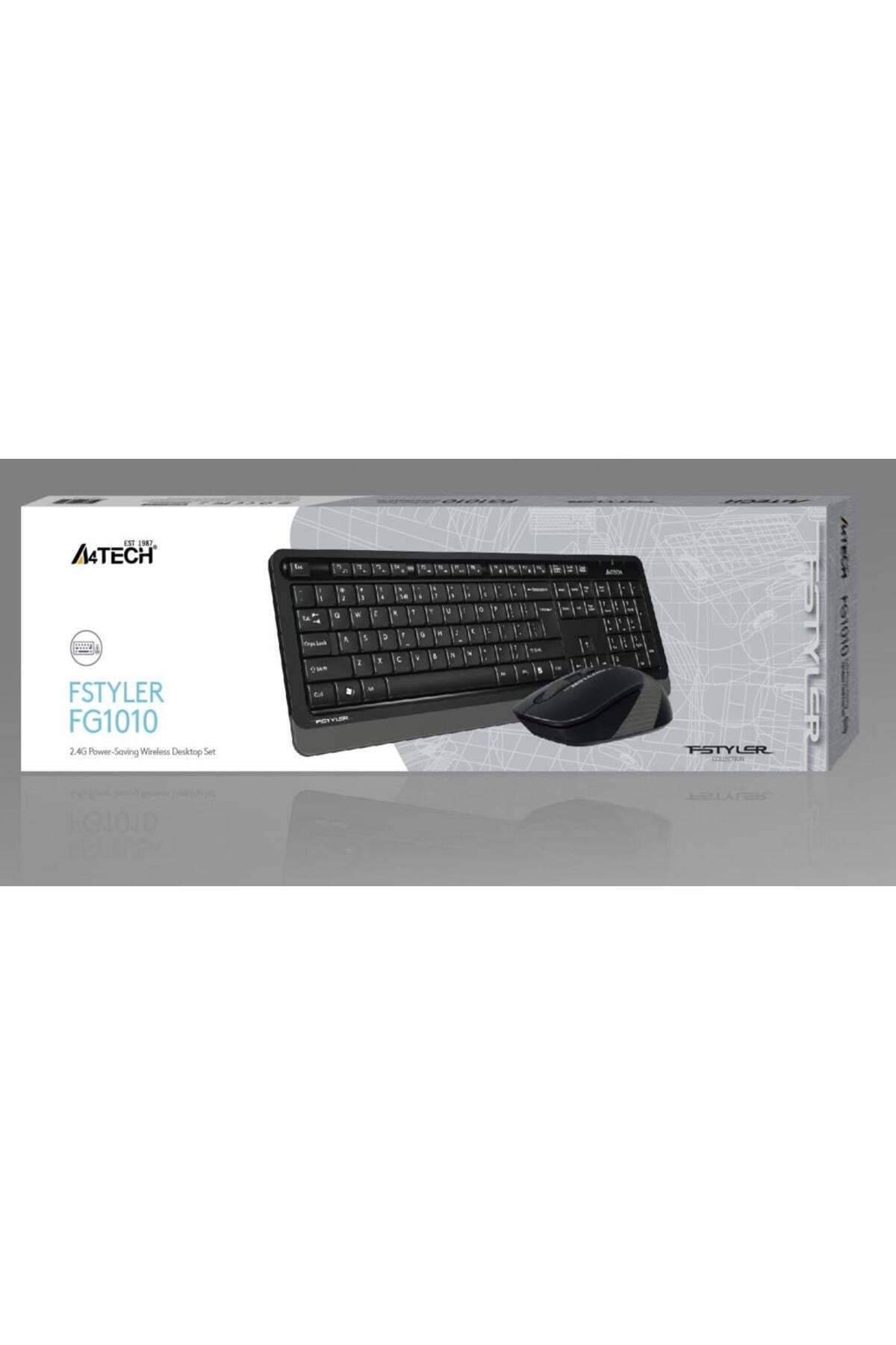 Fg1010 2.4G Gri Q Fn-Mm Klv+Optik Mouse Set
