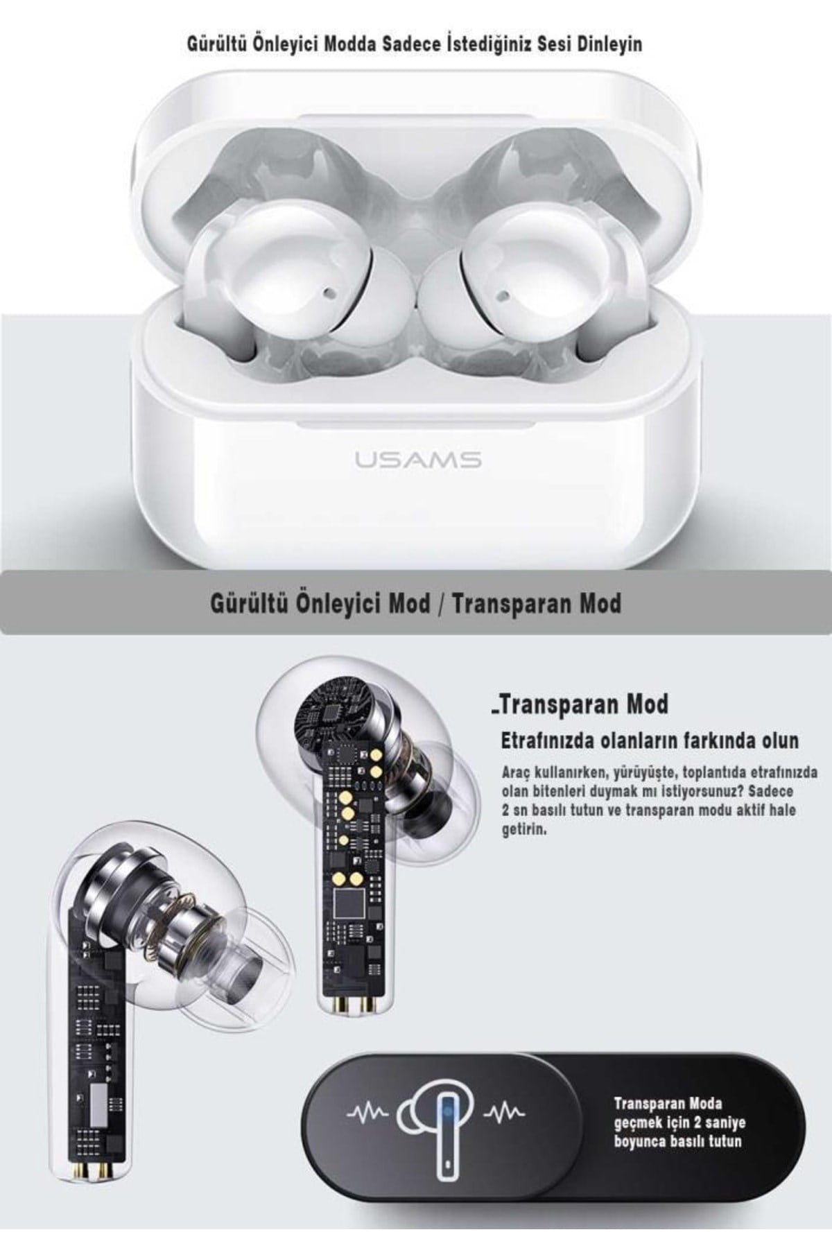 Freebuds Pro Ios/android Uyumlu Tws Anc Bluetooth Kulaklık(AKTİF GÜRÜLTÜ ENGELLEME/U-LY06)