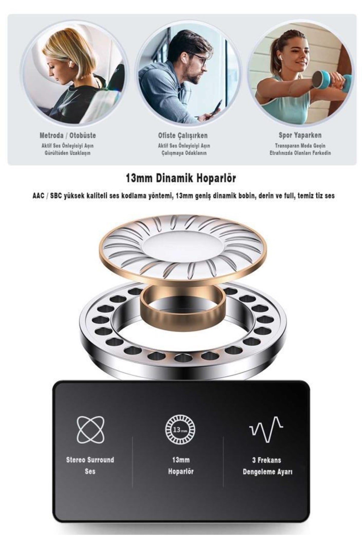 Freebuds Pro Ios/android Uyumlu Tws Anc Bluetooth Kulaklık(AKTİF GÜRÜLTÜ ENGELLEME/U-LY06)