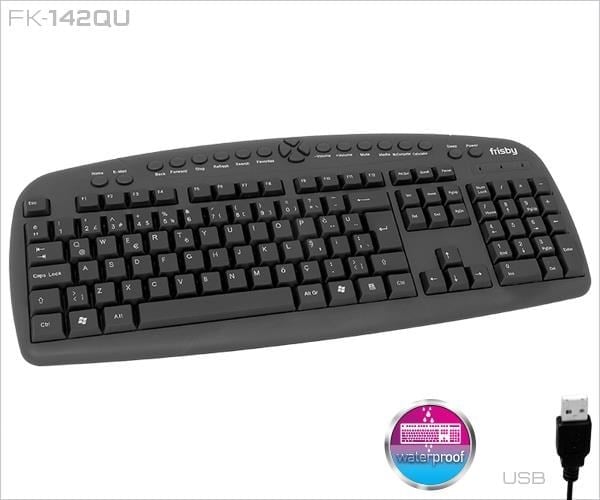 Frisby FK-142QU USB Q Türkçe Multimedya Kablolu Klavye Siyah