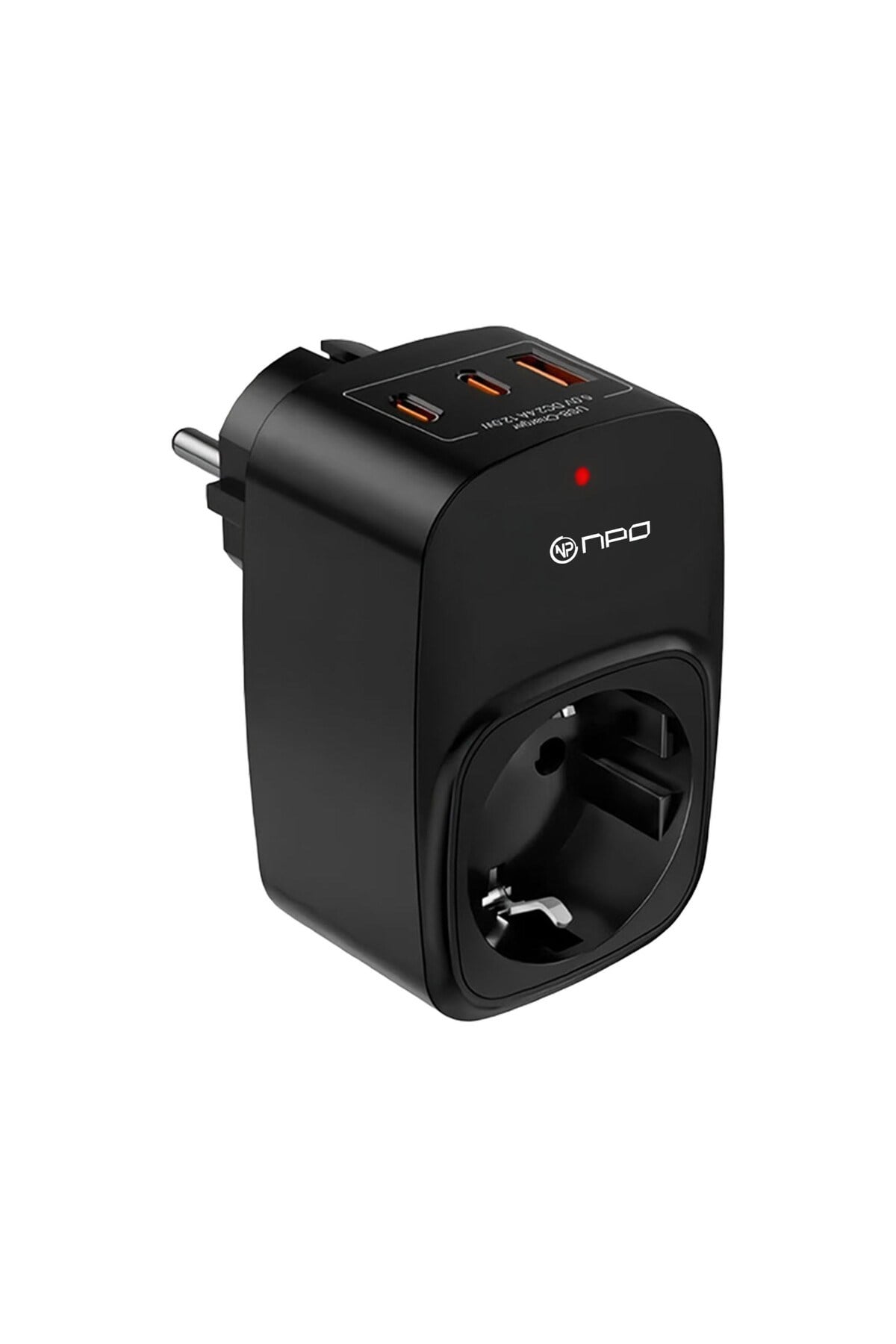 Fulltech24 3680W Yüksek Voltaj/Akım ve Çocuk Korumalı Type-C ve USB Çoğaltıcı Duvar Prizi