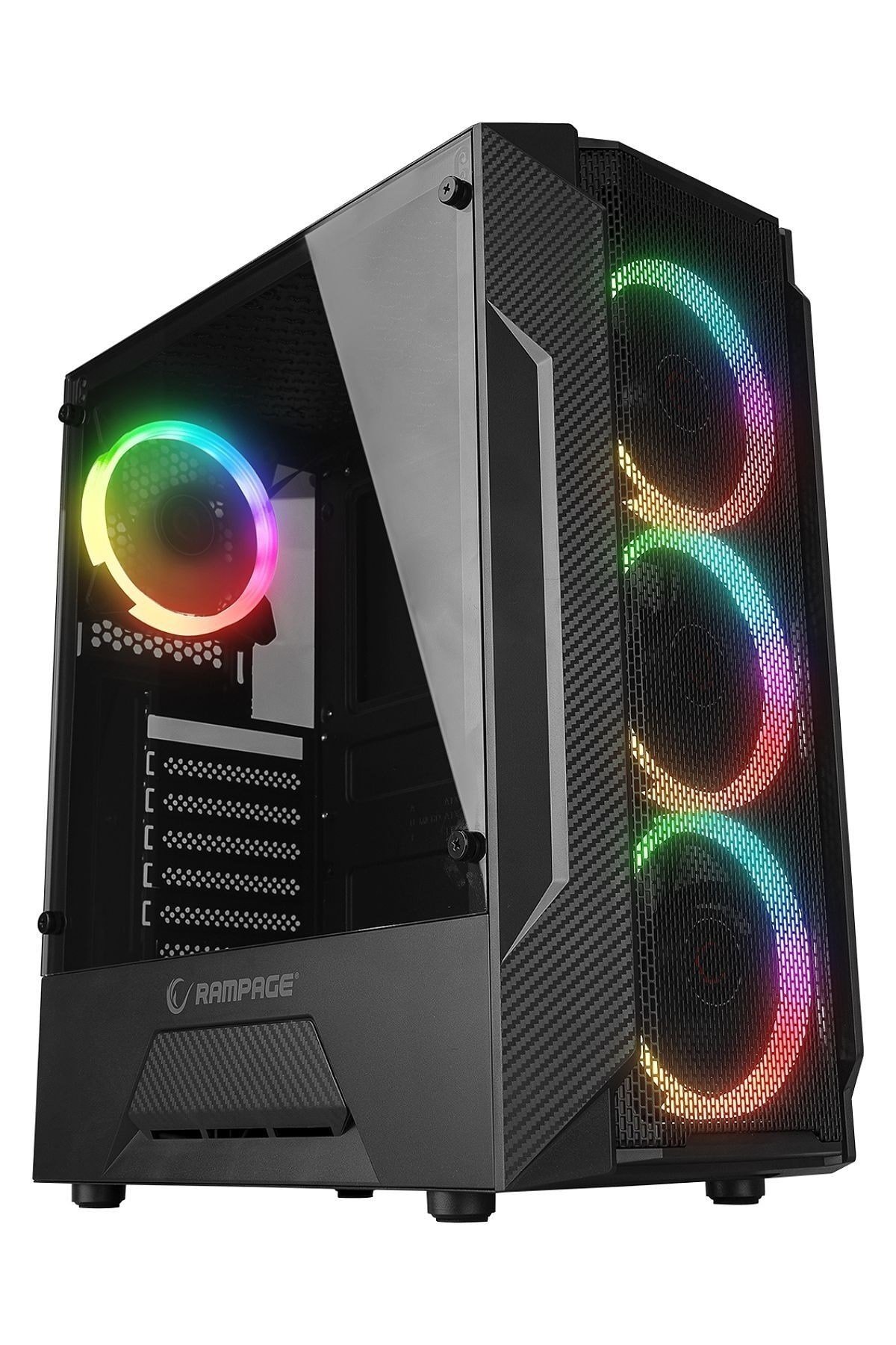 Fusıon 650w 80 Bronze Temperli Camlı 4*rainbow Fanlı Gaming Oyuncu Kasası 
FUSION 650W 80+ BRONZE