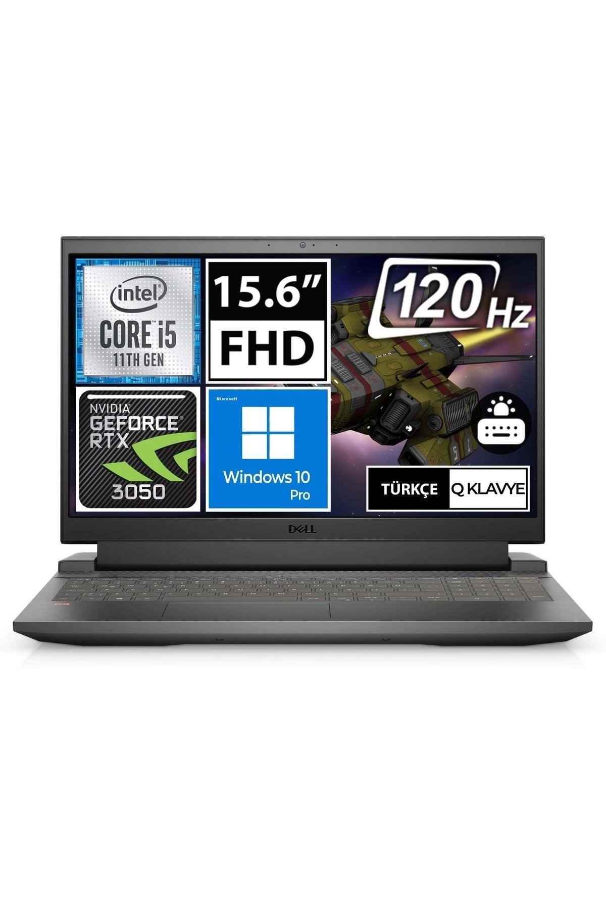 G15 5511 4fbı5f85n10 I5-11260h 16gb 512ssd Rtx3050 15.6