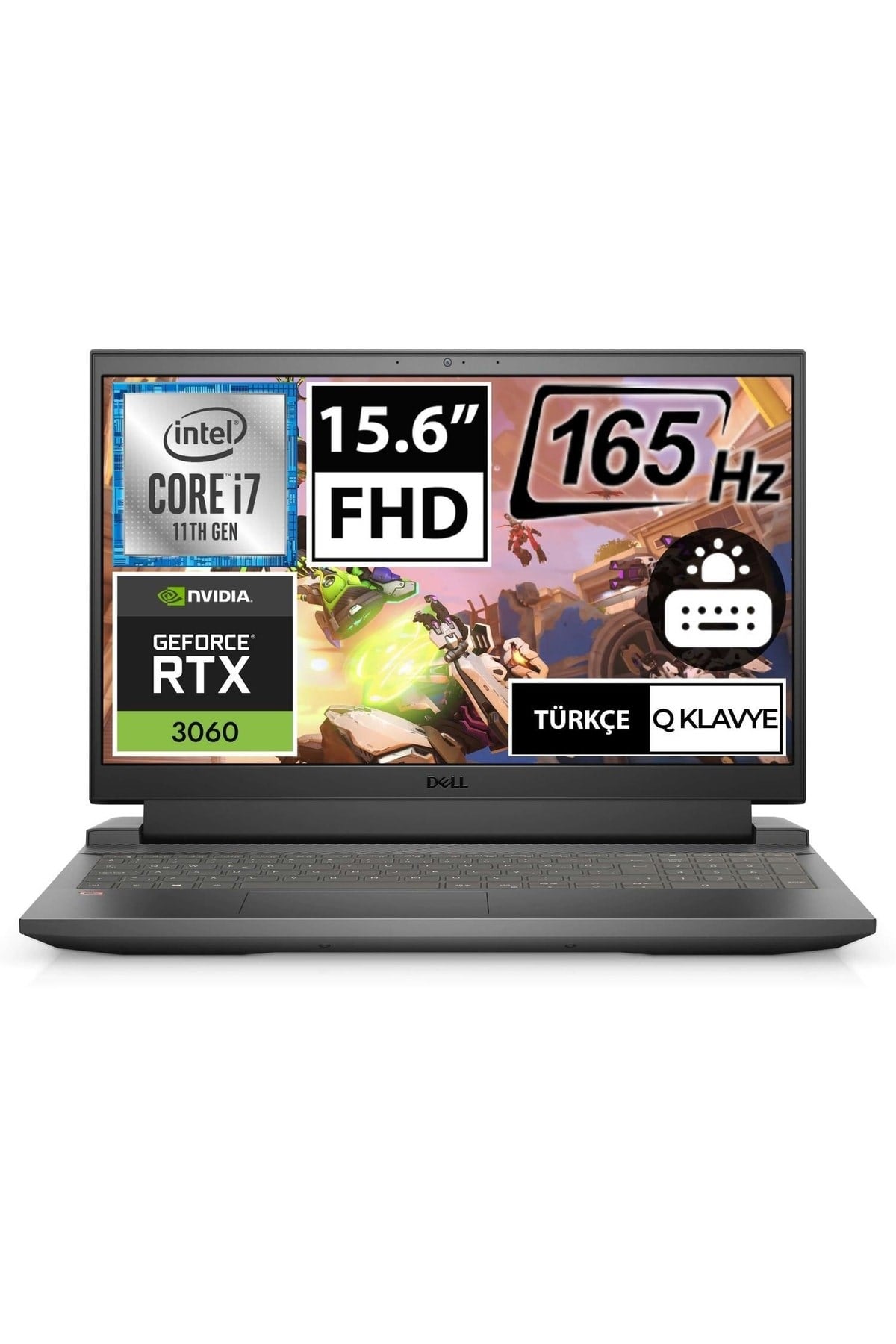 G15 5511 G55113600u04 I7-11800h 32gb 1tbssd Rtx3060 15.6'' Fullhd Freedos Taşınabilir Bilgisaya